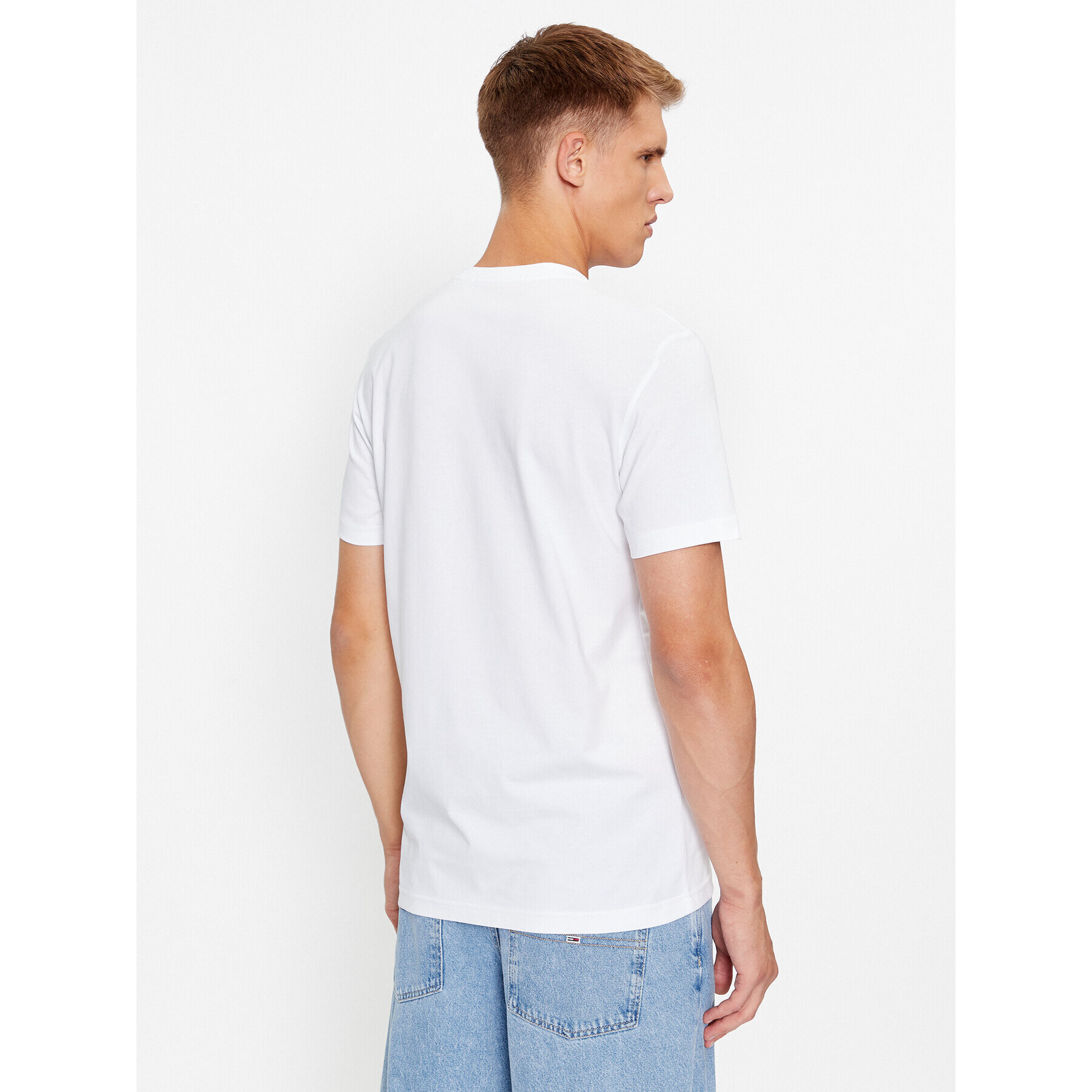 Calvin Klein Jeans T-Shirt J30J324019 Bílá Regular Fit - Pepit.cz