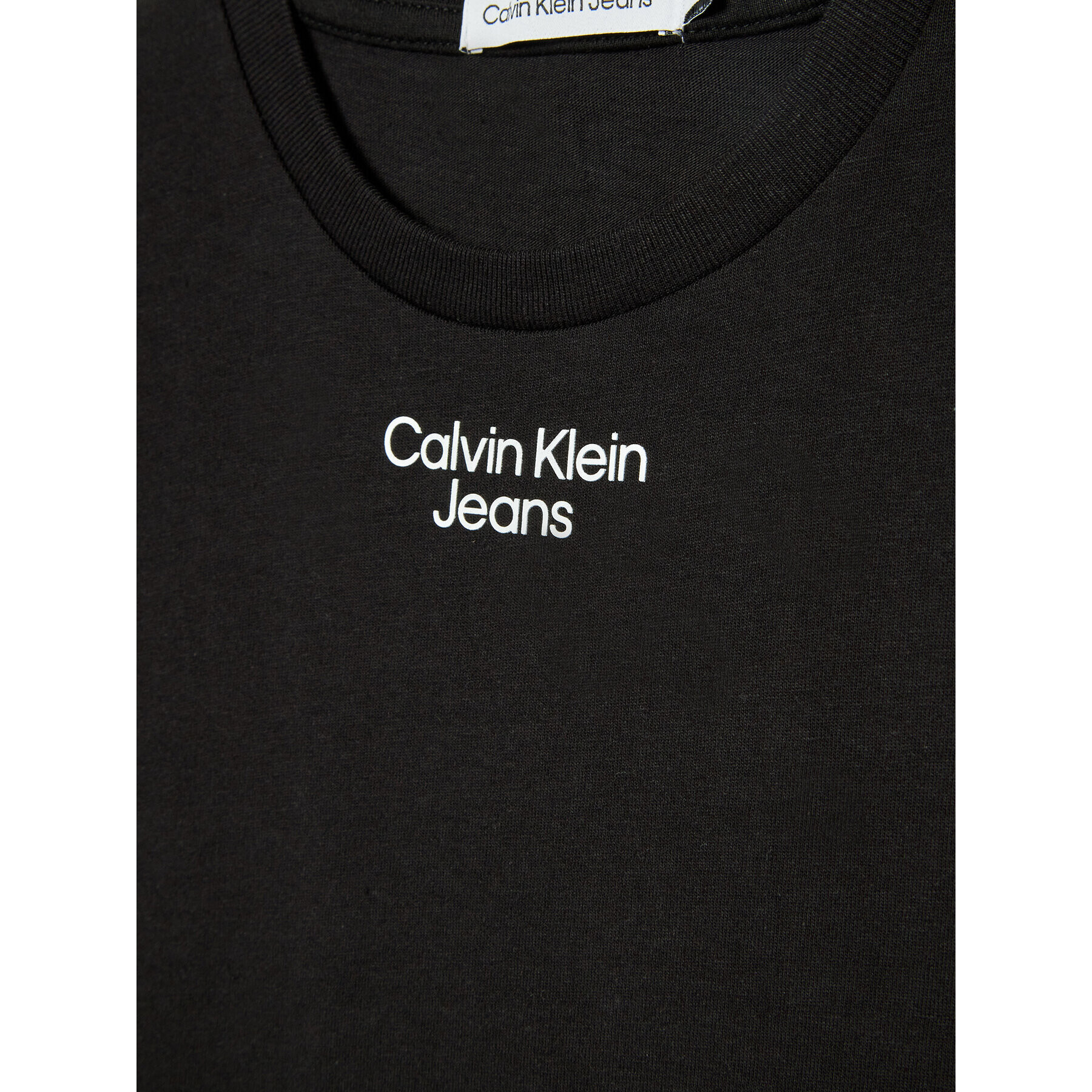 Calvin Klein Jeans T-Shirt Logo IB0IB01218 Černá Relaxed Fit - Pepit.cz