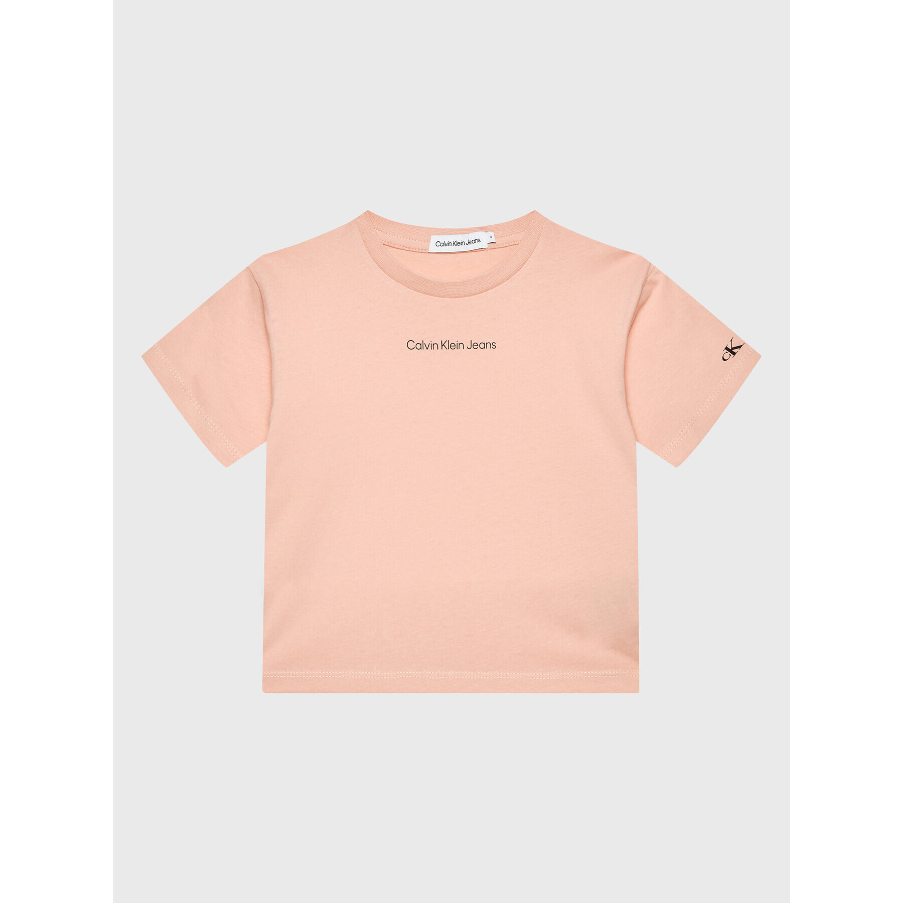 Calvin Klein Jeans T-Shirt Logo IG0IG01536 Růžová Boxy Fit - Pepit.cz