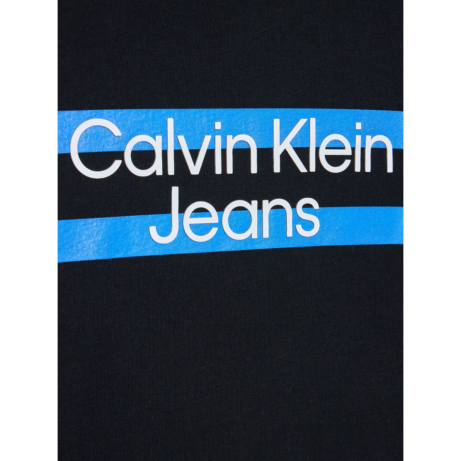 Calvin Klein Jeans T-Shirt Maxi Block Logo IB0IB01647 Černá Regular Fit - Pepit.cz