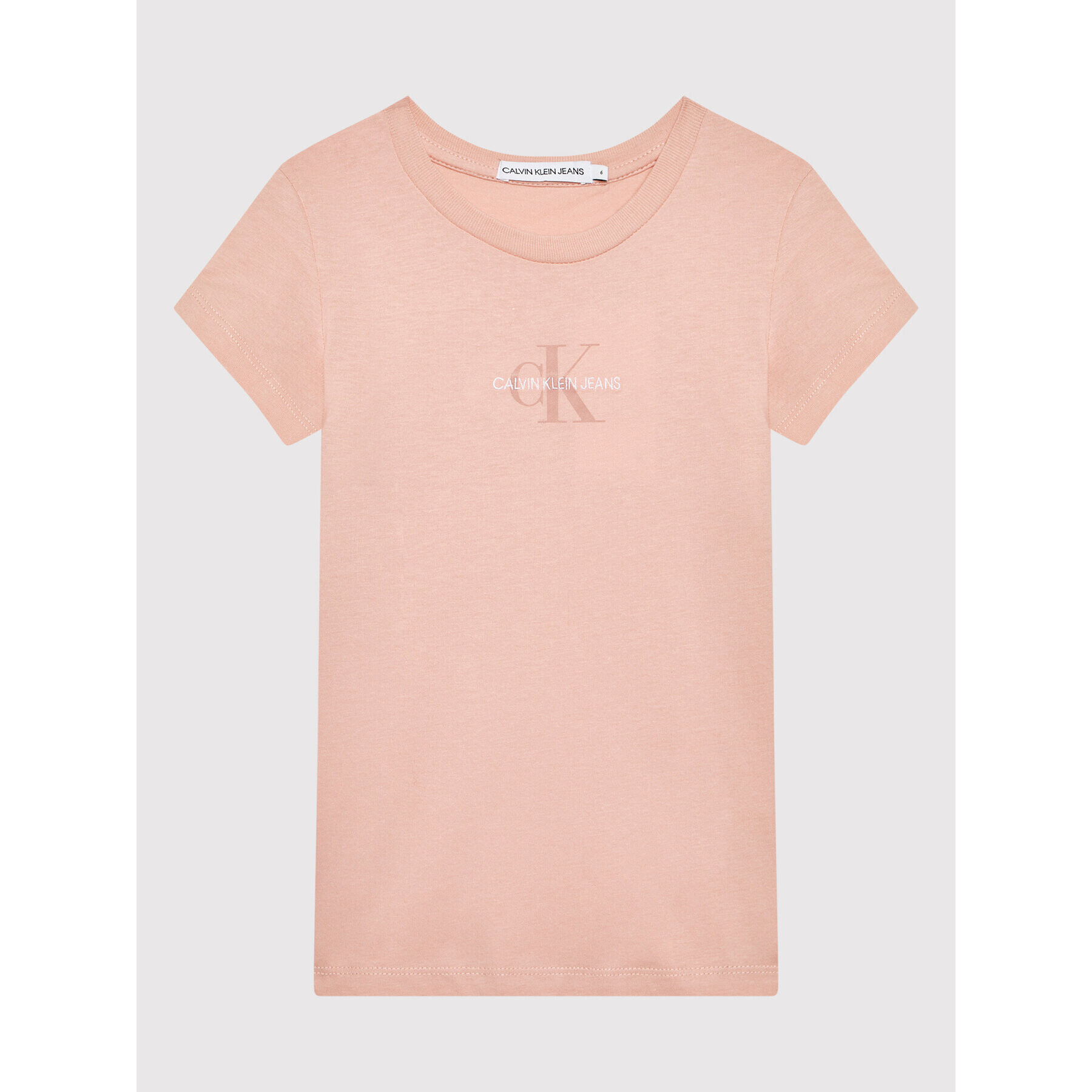 Calvin Klein Jeans T-Shirt Micro Monogram IG0IG01221 Růžová Regular Fit - Pepit.cz