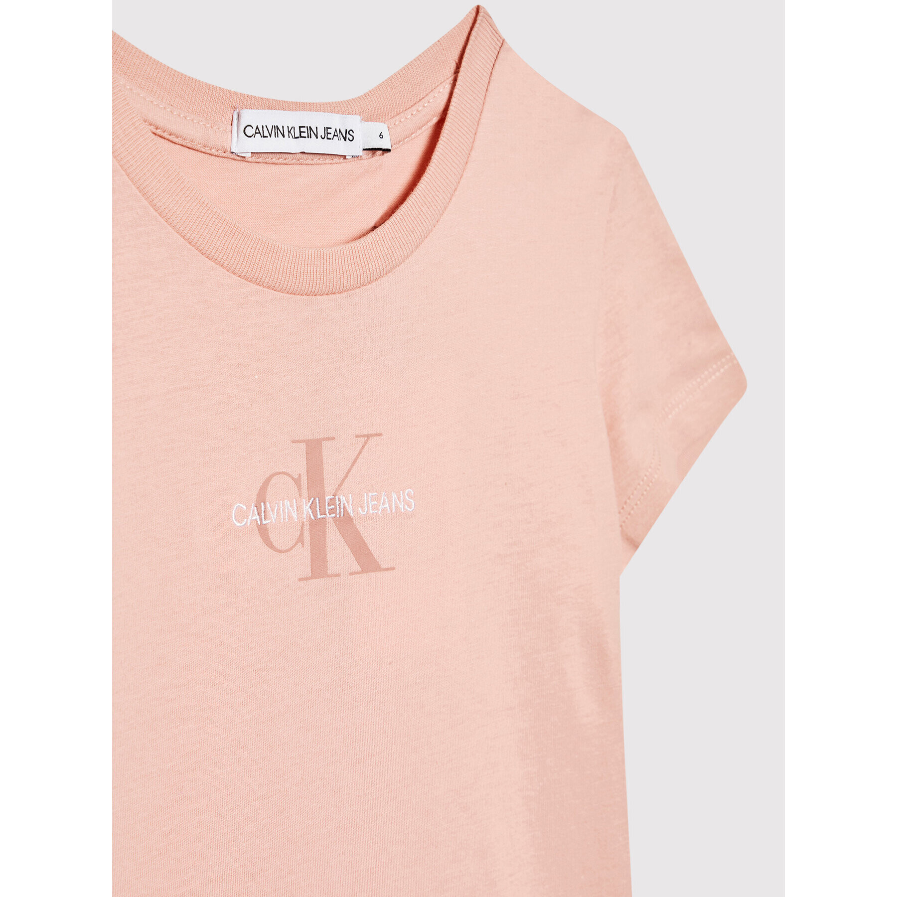 Calvin Klein Jeans T-Shirt Micro Monogram IG0IG01221 Růžová Regular Fit - Pepit.cz