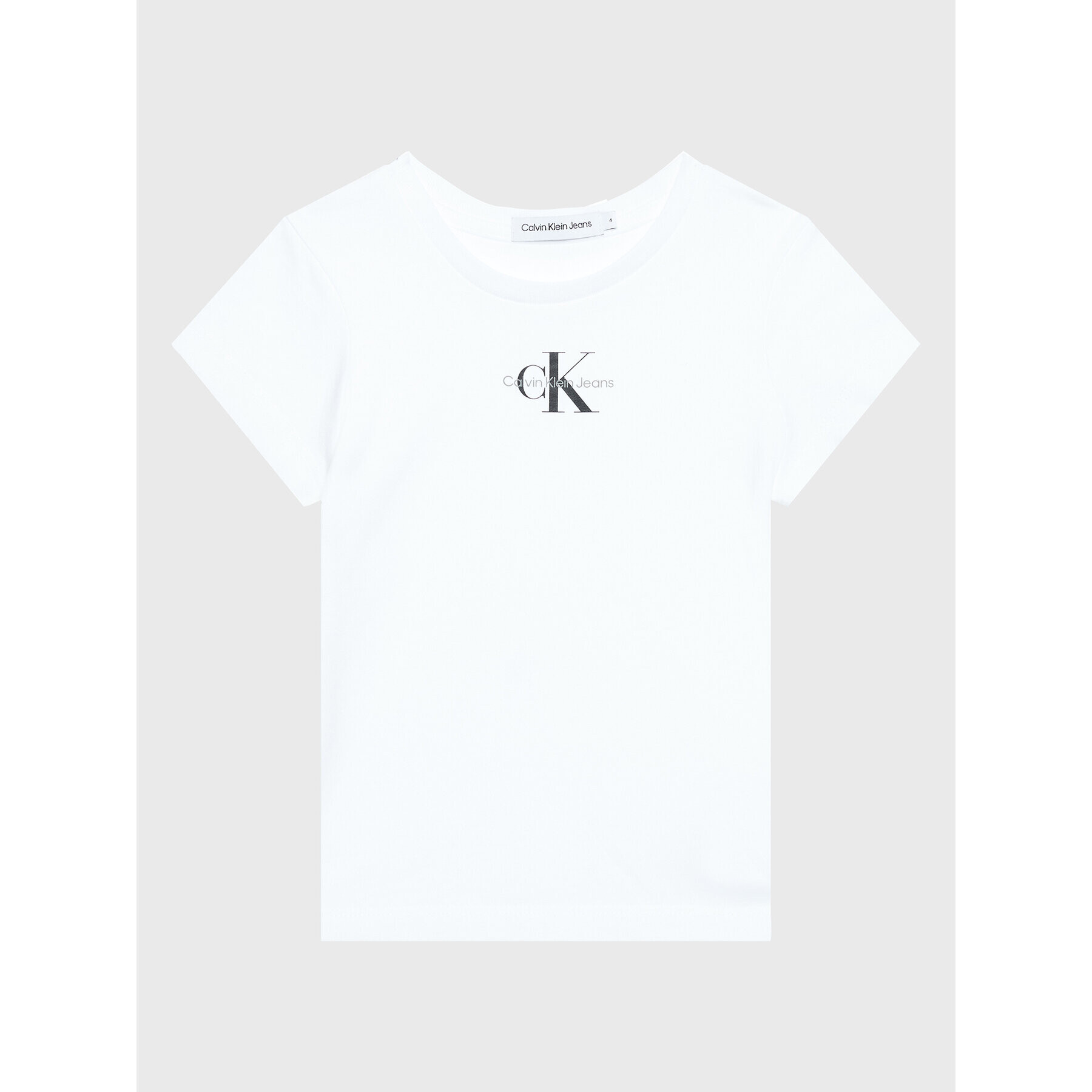 Calvin Klein Jeans T-Shirt Micro Monogram IG0IG01470 Bílá Regular Fit - Pepit.cz