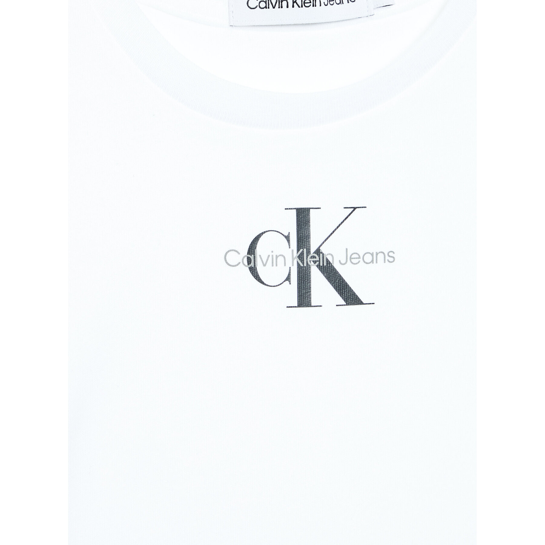 Calvin Klein Jeans T-Shirt Micro Monogram IG0IG01470 Bílá Regular Fit - Pepit.cz