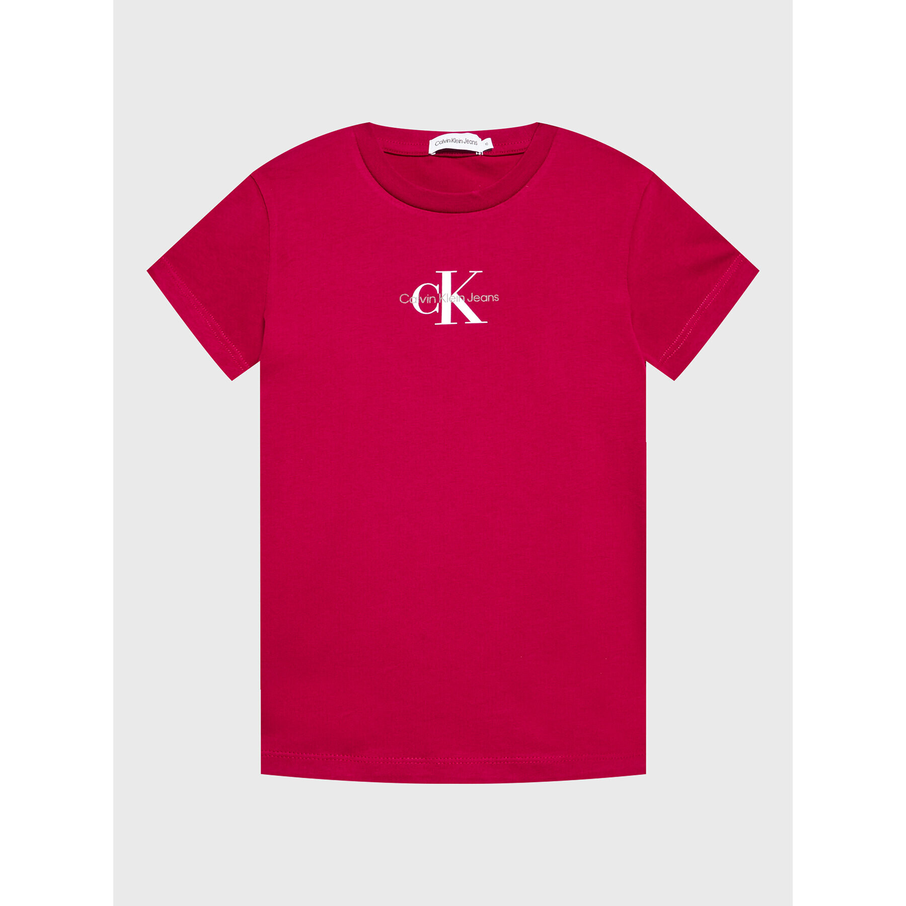 Calvin Klein Jeans T-Shirt Micro Monogram IG0IG01470 Bordó Slim Fit - Pepit.cz