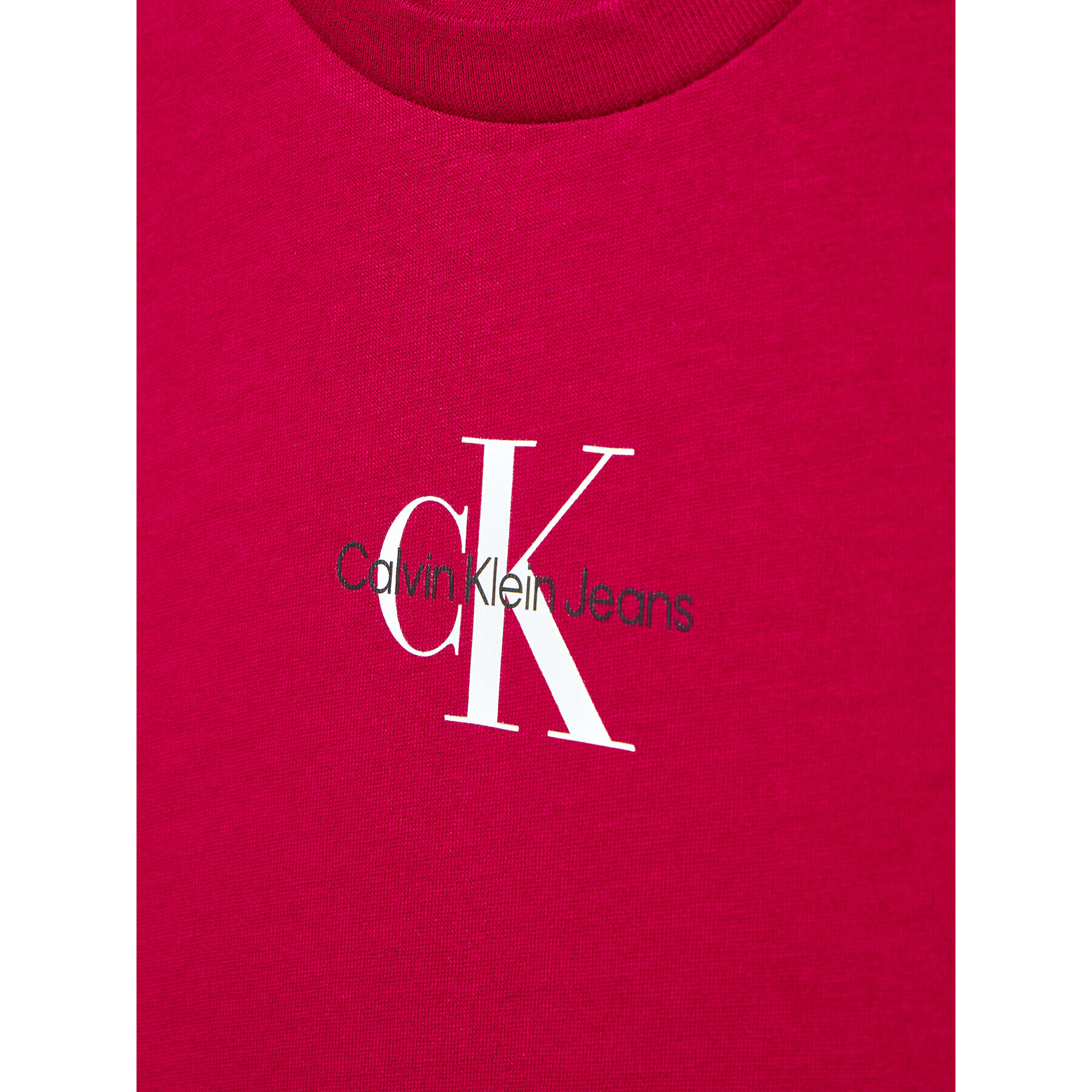 Calvin Klein Jeans T-Shirt Micro Monogram IG0IG01470 Bordó Slim Fit - Pepit.cz