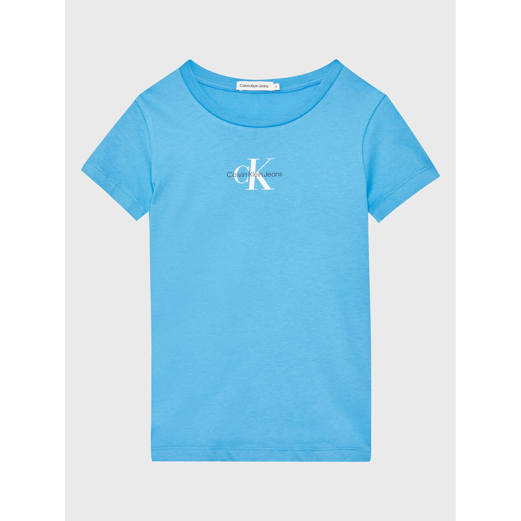 Calvin Klein Jeans T-Shirt Micro Monogram IG0IG01470 Modrá Regular Fit - Pepit.cz