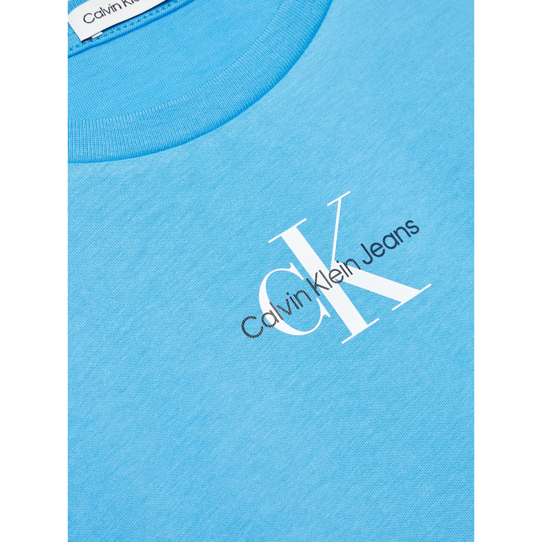 Calvin Klein Jeans T-Shirt Micro Monogram IG0IG01470 Modrá Regular Fit - Pepit.cz