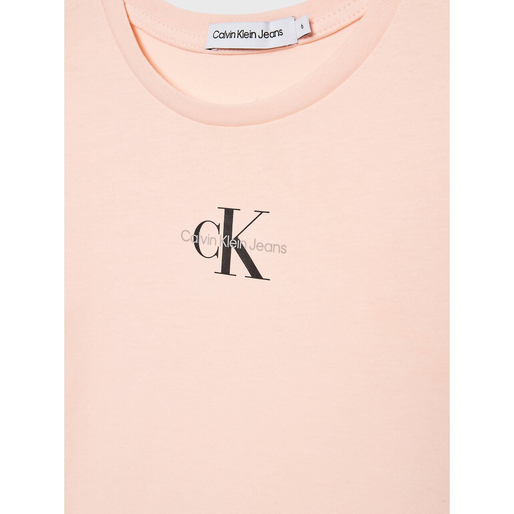 Calvin Klein Jeans T-Shirt Micro Monogram IG0IG01470 Růžová Regular Fit - Pepit.cz