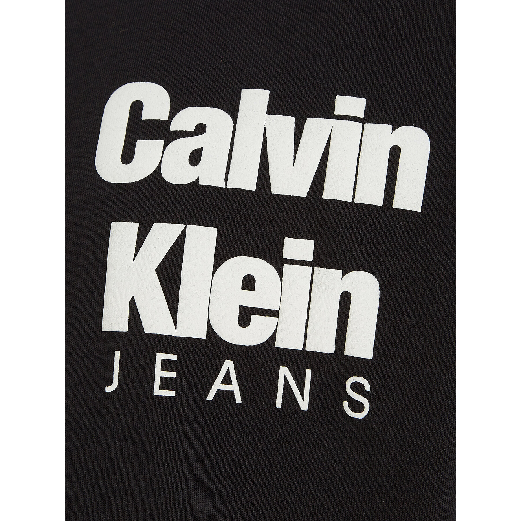 Calvin Klein Jeans T-Shirt Mini Blown Up Logo IB0IB01885 Černá Regular Fit - Pepit.cz