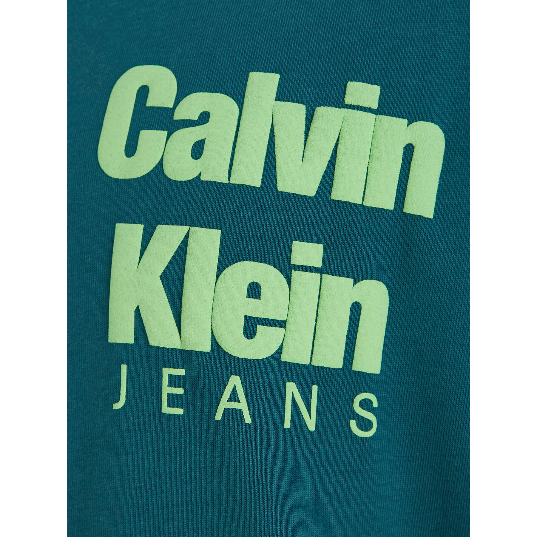 Calvin Klein Jeans T-Shirt Mini Blown Up Logo IB0IB01885 Modrá Regular Fit - Pepit.cz