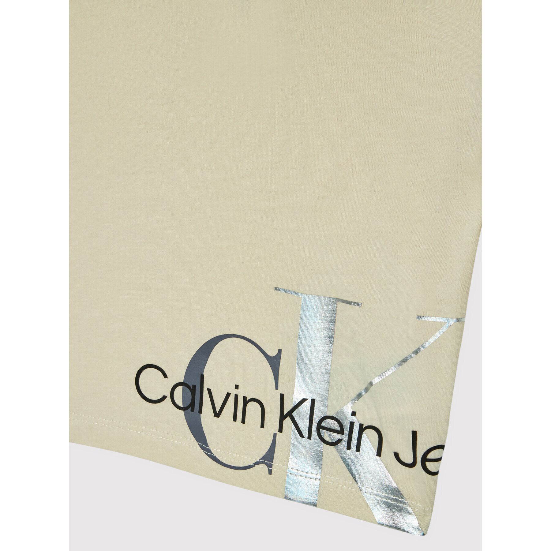 Calvin Klein Jeans T-Shirt Mixed Monogram IG0IG01289 Béžová Relaxed Fit - Pepit.cz