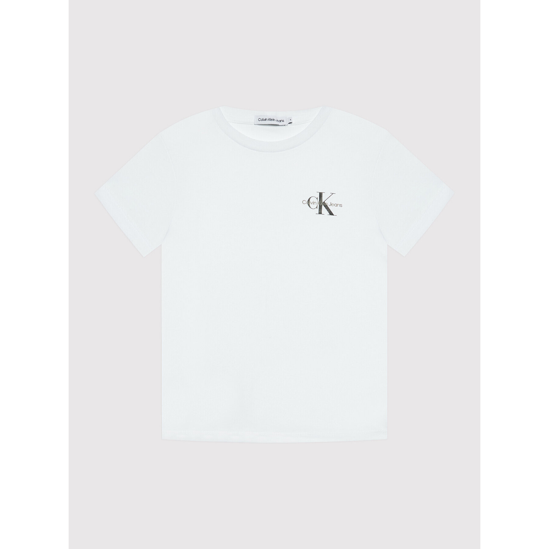 Calvin Klein Jeans T-Shirt Monogram IB0IB01231 Bílá Regular Fit - Pepit.cz