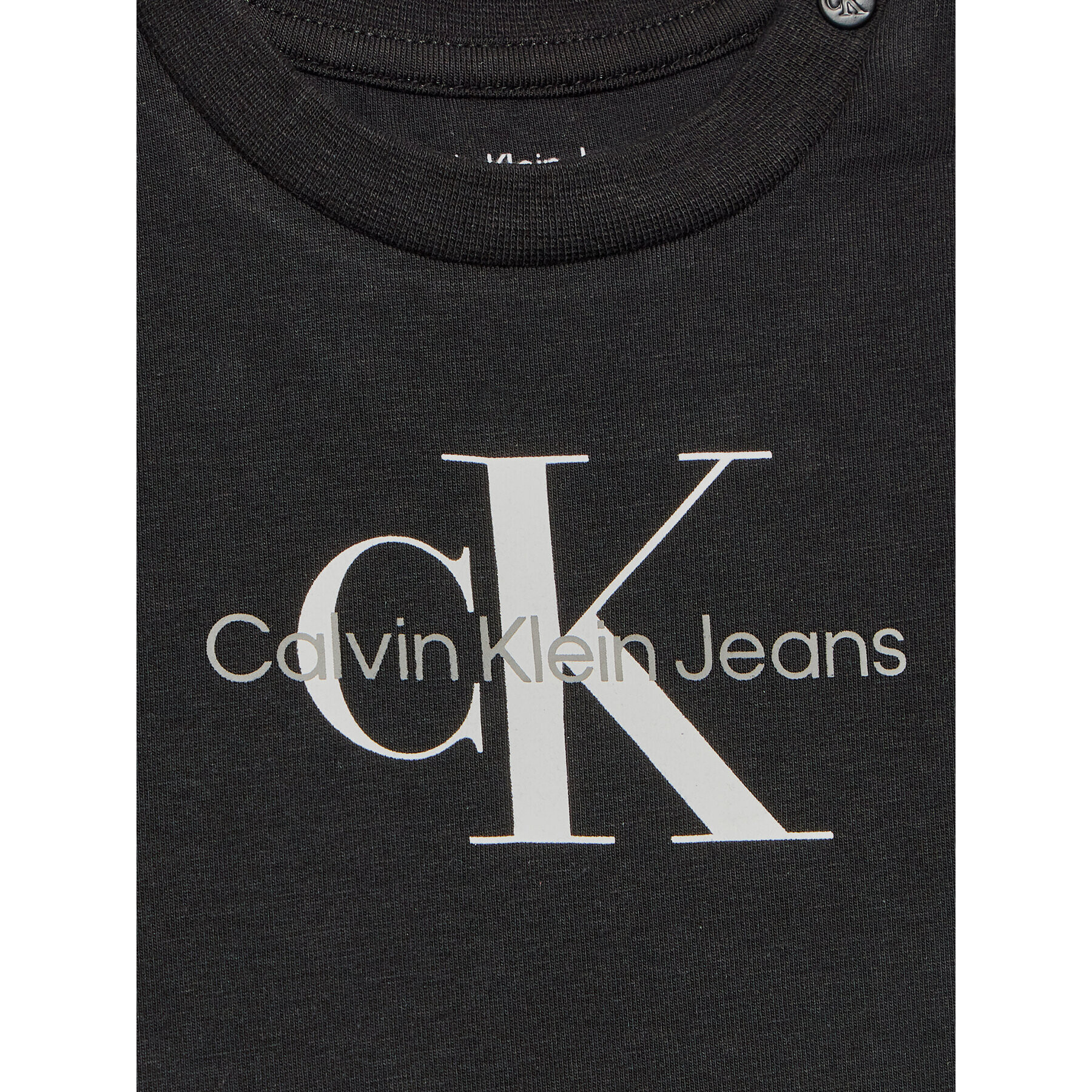 Calvin Klein Jeans T-Shirt Monogram IN0IN00001 Černá Regular Fit - Pepit.cz