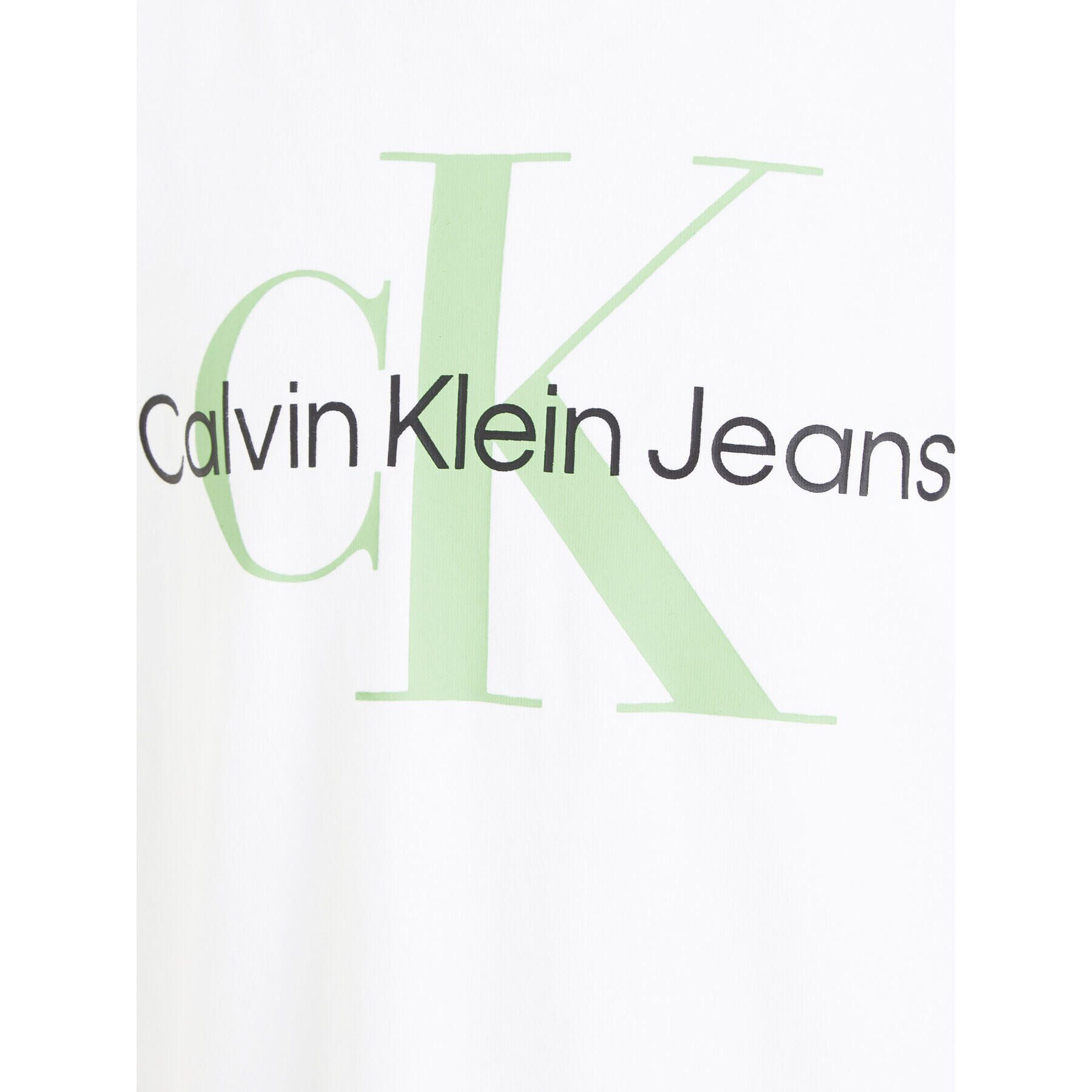 Calvin Klein Jeans T-Shirt Monogram IU0IU00460 Bílá Regular Fit - Pepit.cz