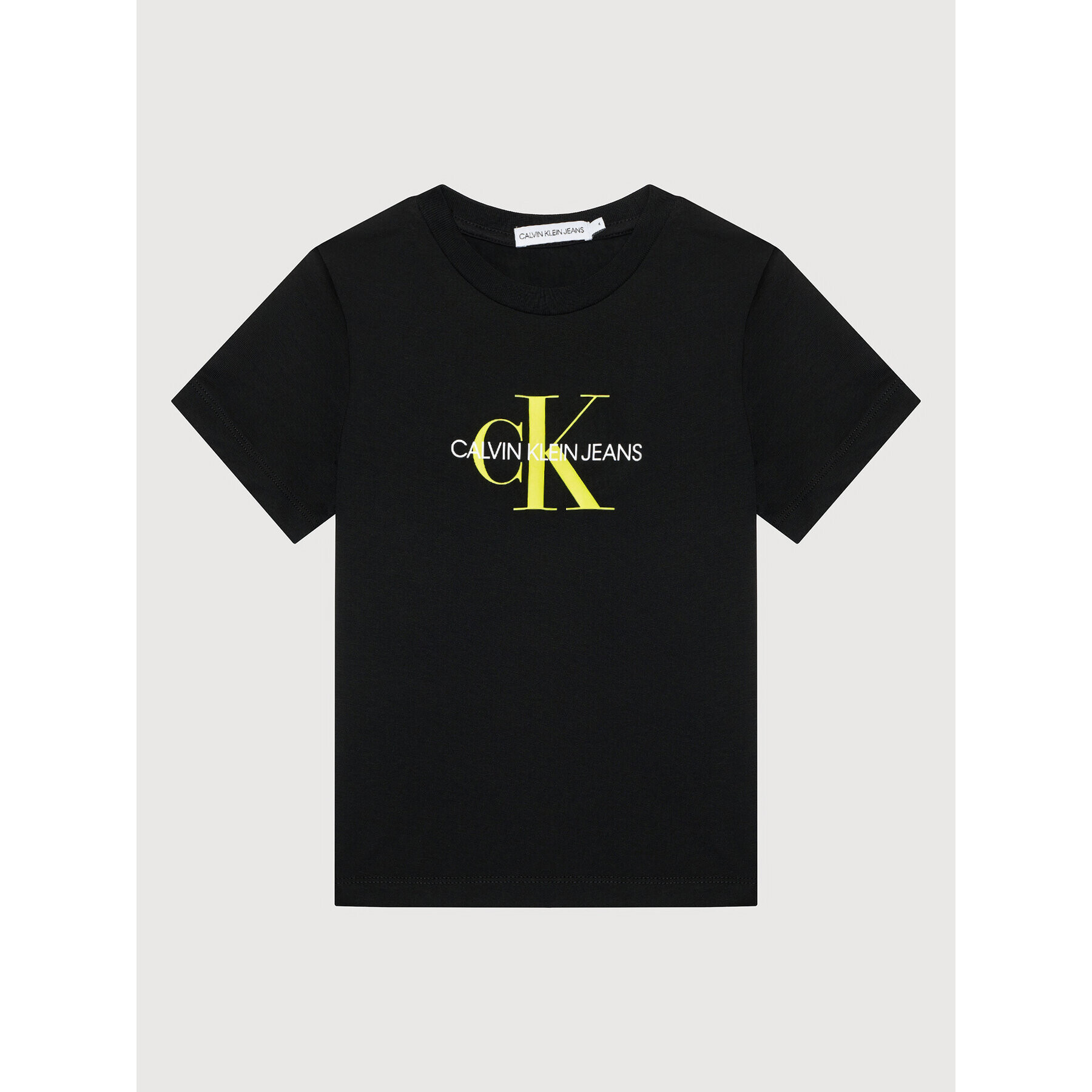 Calvin Klein Jeans T-Shirt Monogram Logo IU0IU00068 Černá Regular Fit - Pepit.cz