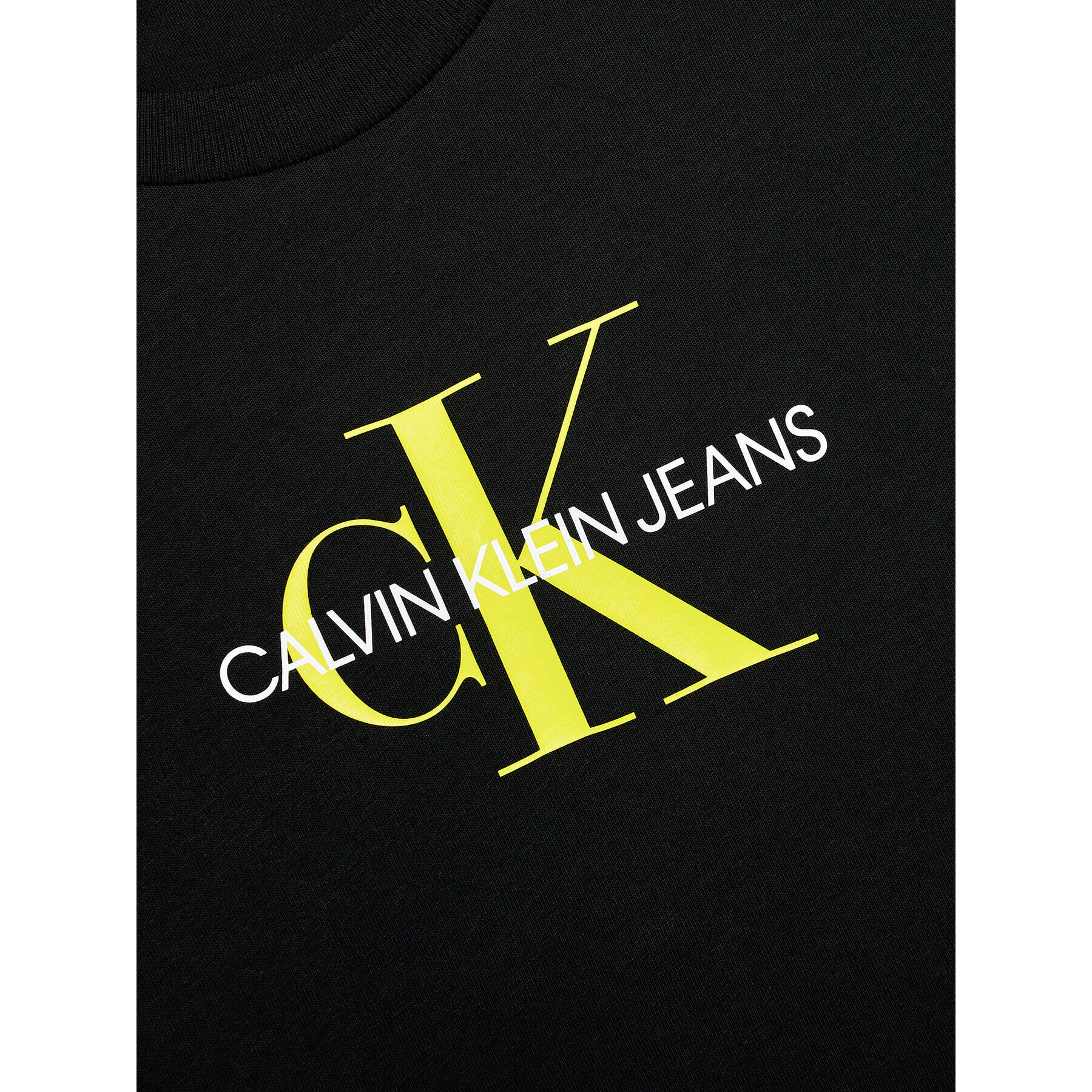 Calvin Klein Jeans T-Shirt Monogram Logo IU0IU00068 Černá Regular Fit - Pepit.cz