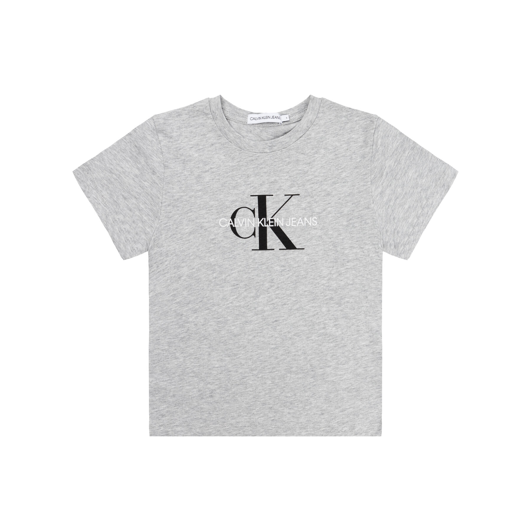 Calvin Klein Jeans T-Shirt Monogram Logo IU0IU00068 Šedá Regular Fit - Pepit.cz