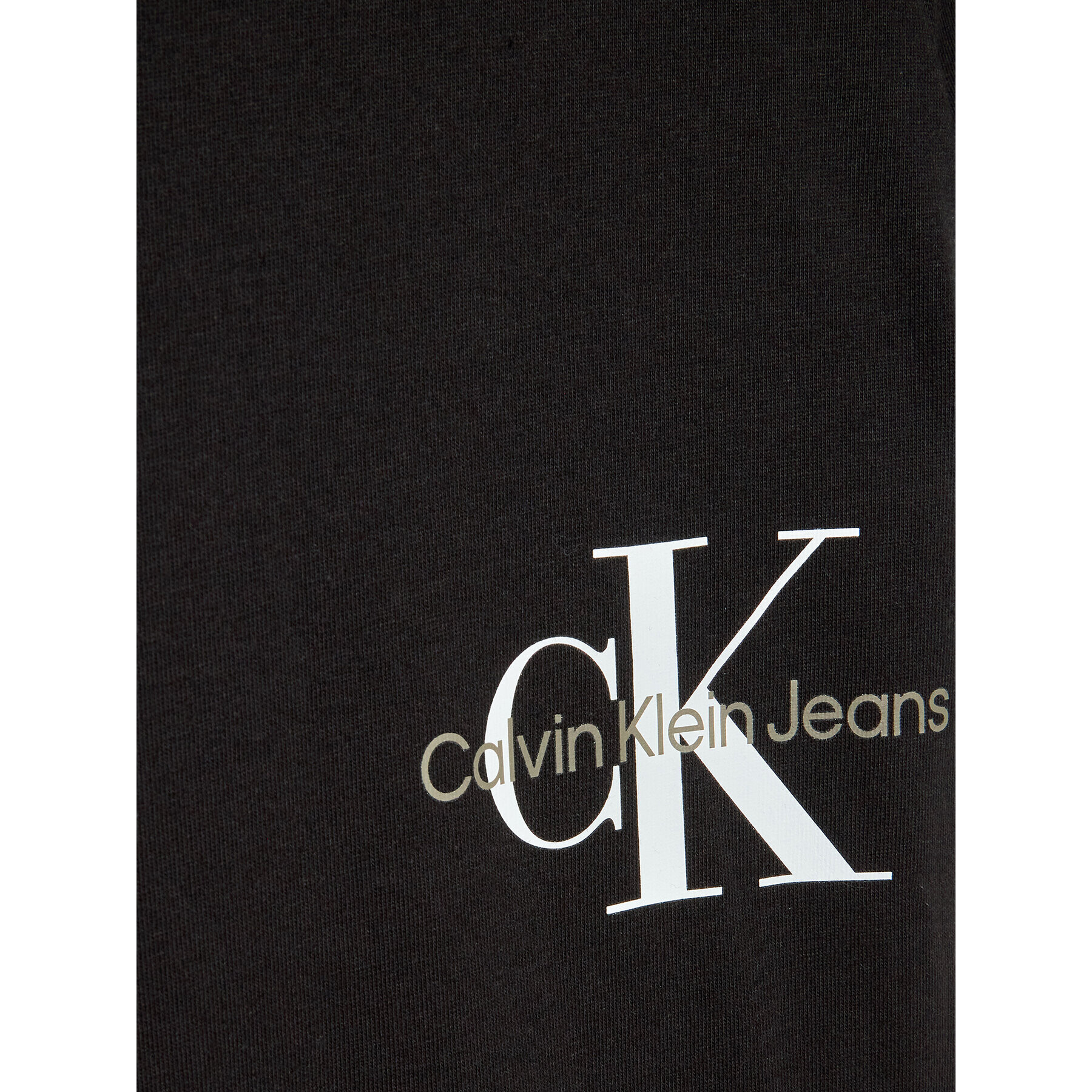 Calvin Klein Jeans T-Shirt Monogram Off Placed IG0IG01545 Černá Slim Fit - Pepit.cz