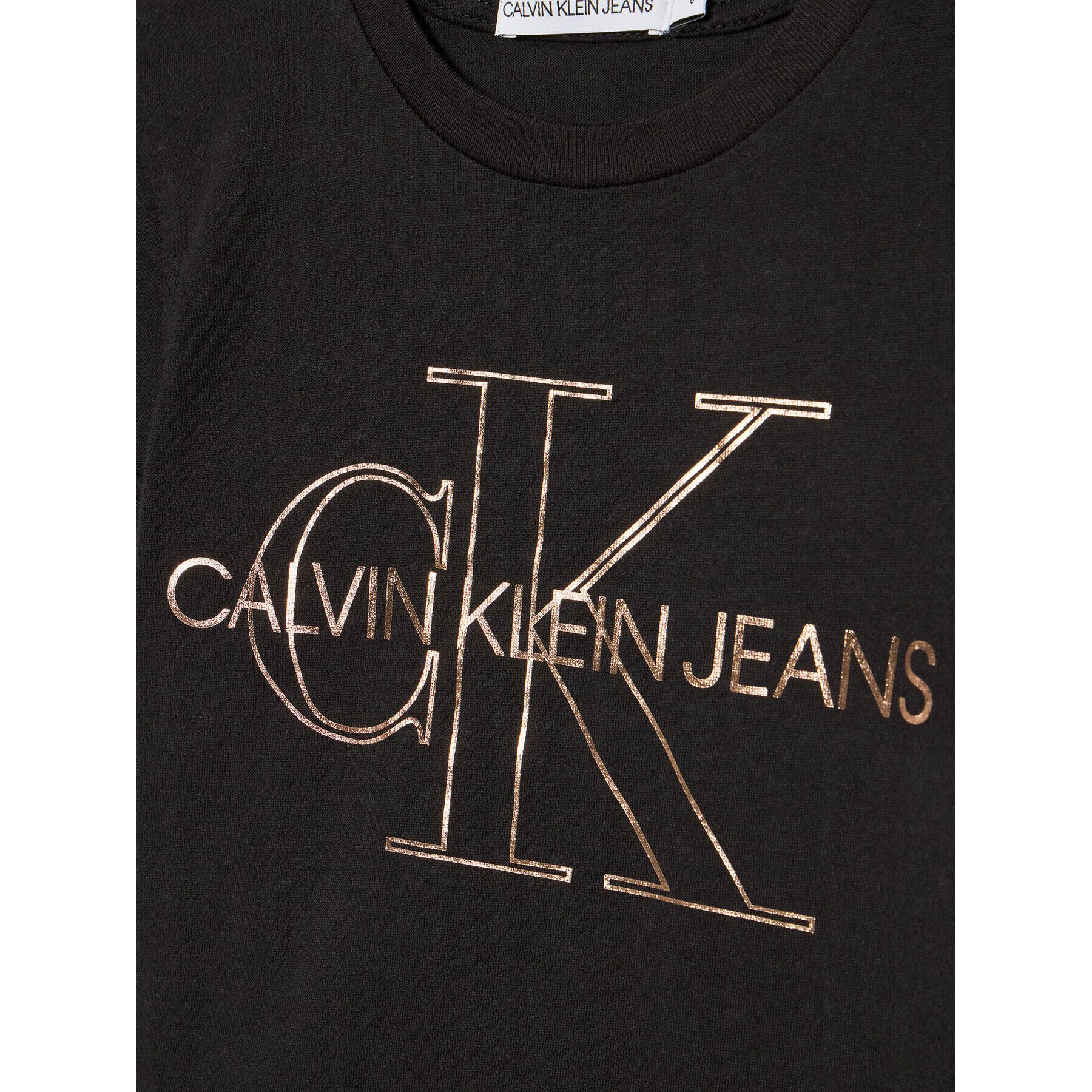 Calvin Klein Jeans T-Shirt Monogram Outline IG0IG01159 Černá Slim Fit - Pepit.cz