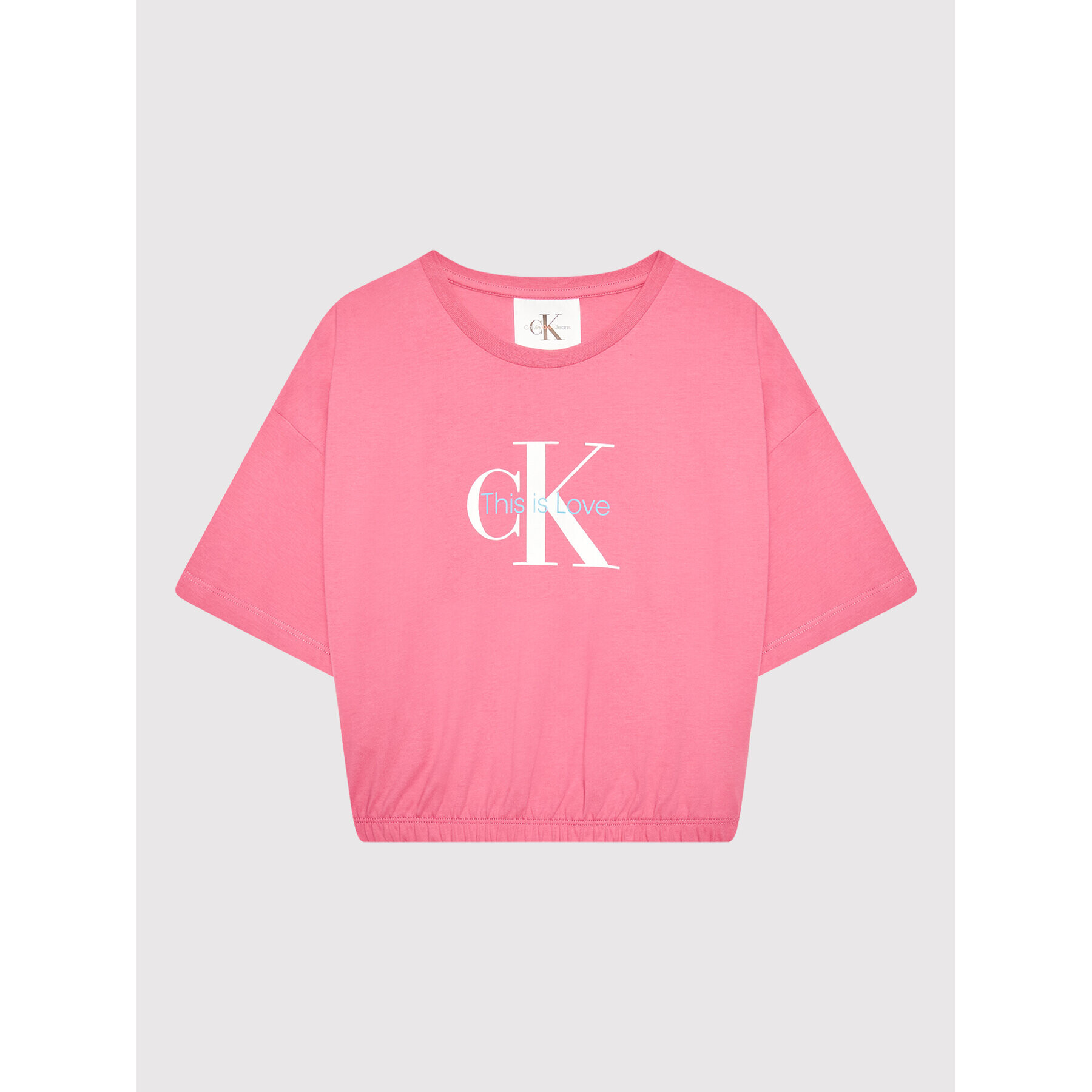 Calvin Klein Jeans T-Shirt Pride Monogram Logo IG0IG01794 Růžová Relaxed Fit - Pepit.cz