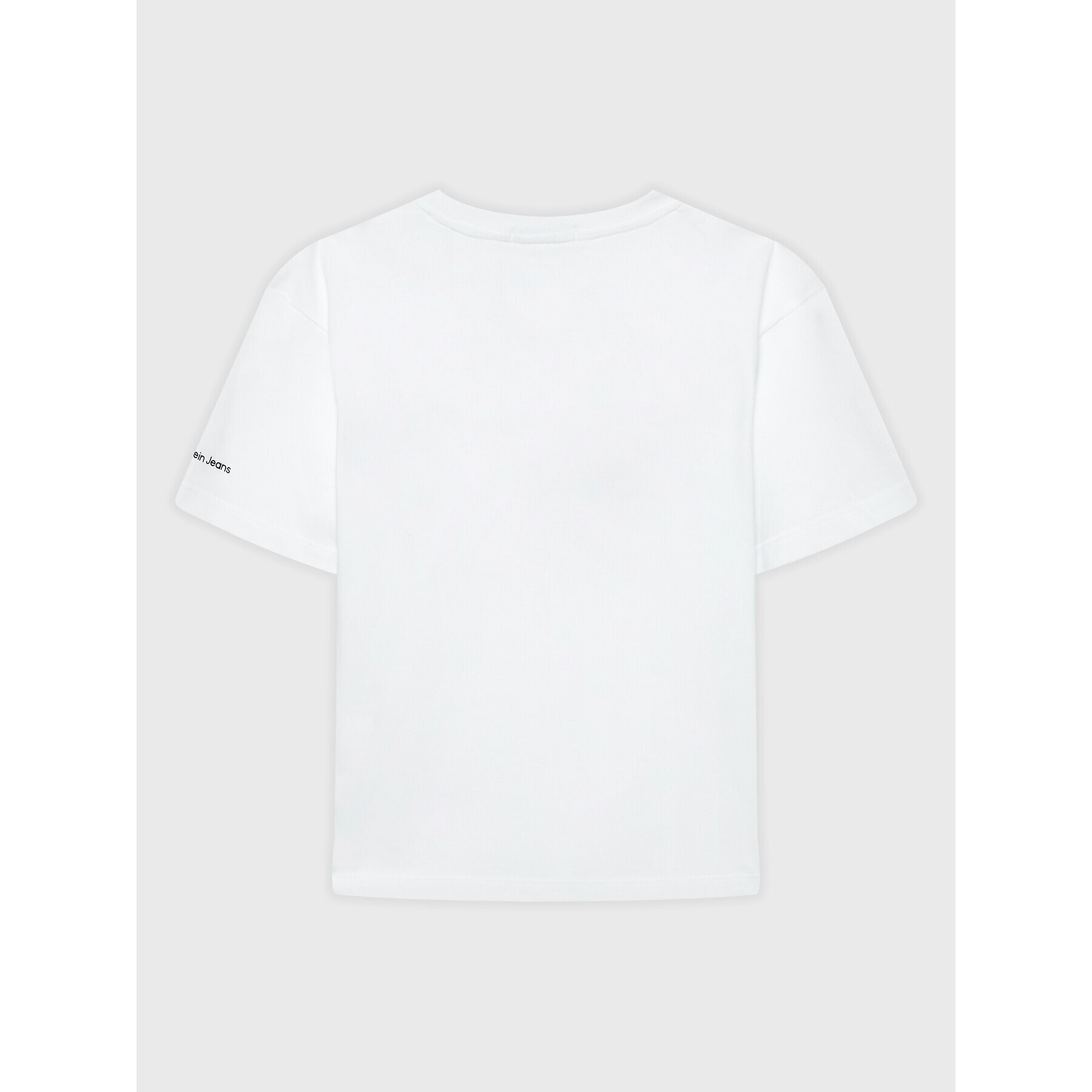 Calvin Klein Jeans T-Shirt Reflective Monogram Logo IB0IB01336 Bílá Regular Fit - Pepit.cz