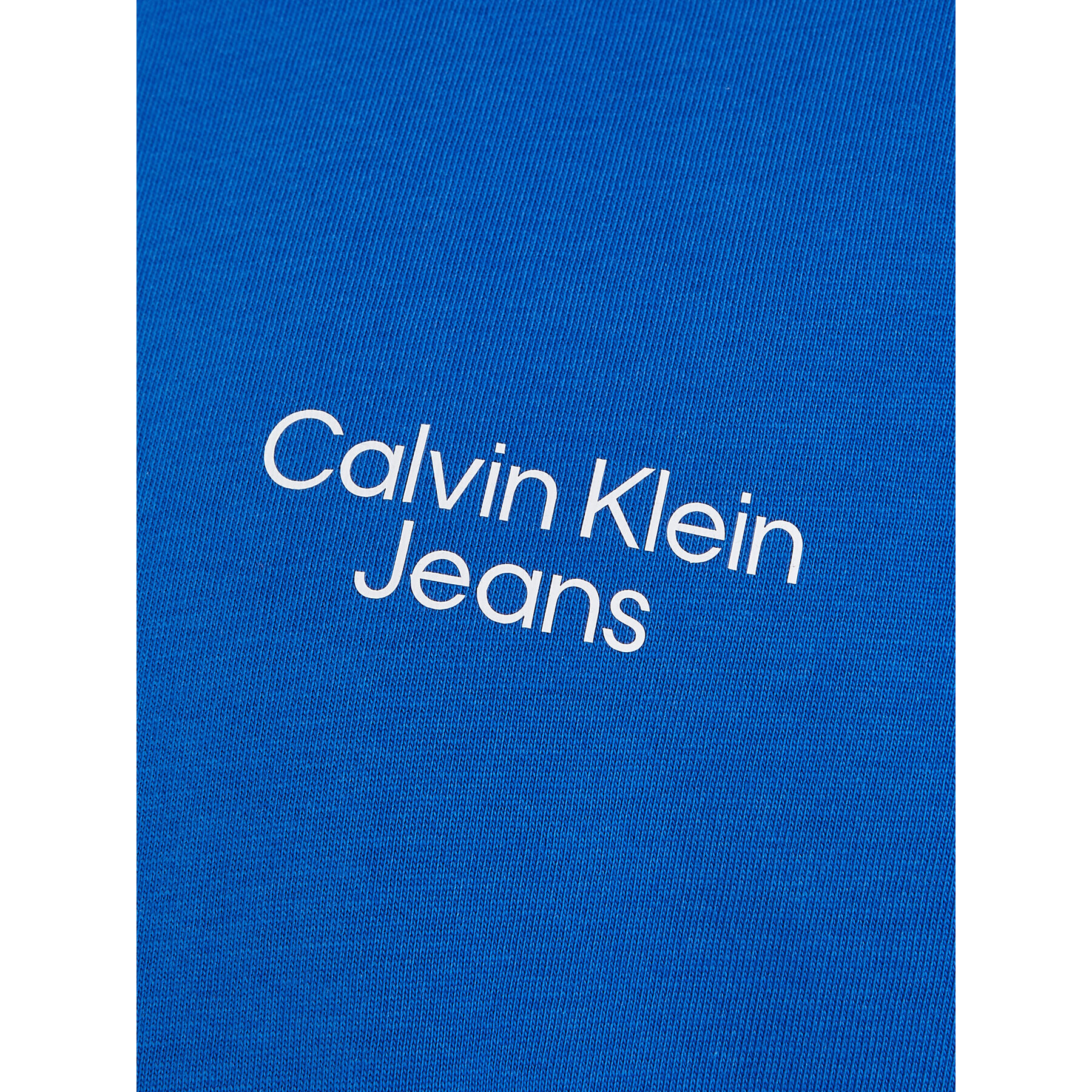 Calvin Klein Jeans T-Shirt Stack Logo IB0IB01319 Modrá Regular Fit - Pepit.cz