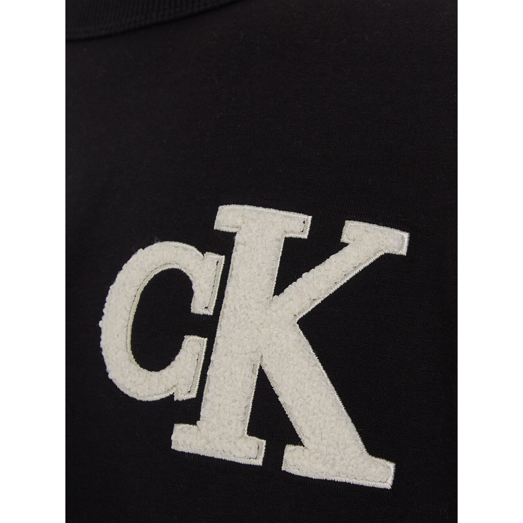 Calvin Klein Jeans T-Shirt Towelling Mono Terry IB0IB01729 Černá Regular Fit - Pepit.cz