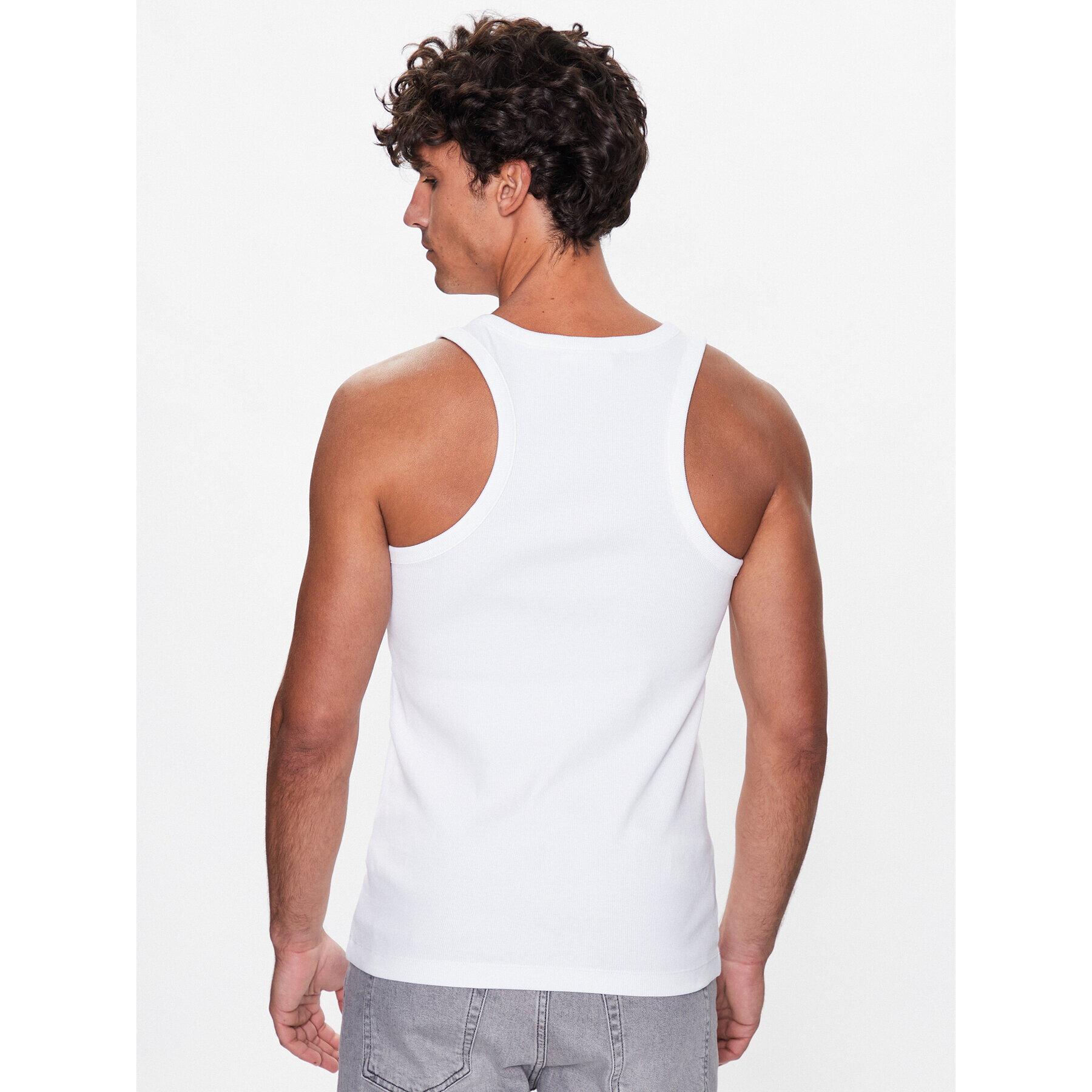 Calvin Klein Jeans Tank top J30J322846 Bílá Regular Fit - Pepit.cz