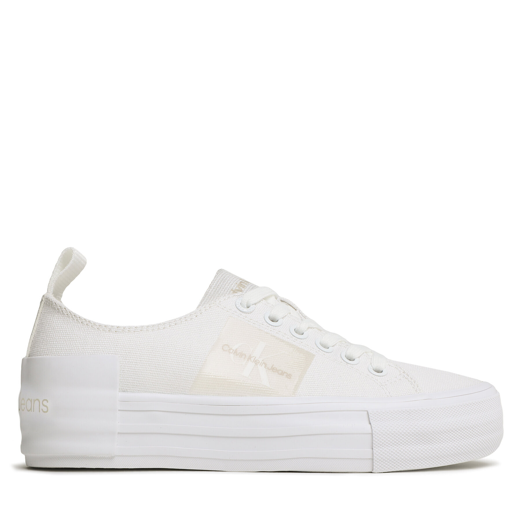 Calvin Klein Jeans Tenisky Bold Vulc Flat Laceup YW0YW01039 Bílá - Pepit.cz