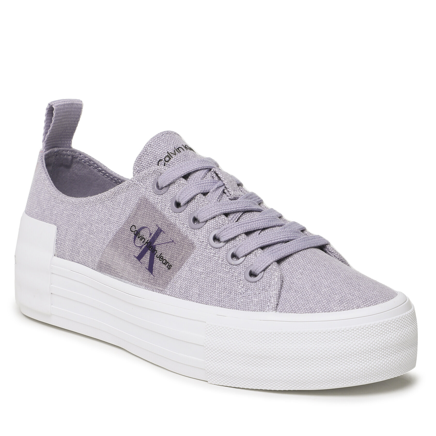 Calvin Klein Jeans Tenisky Bold Vulc Flatf Laceup Wn YW0YW01039 Fialová - Pepit.cz