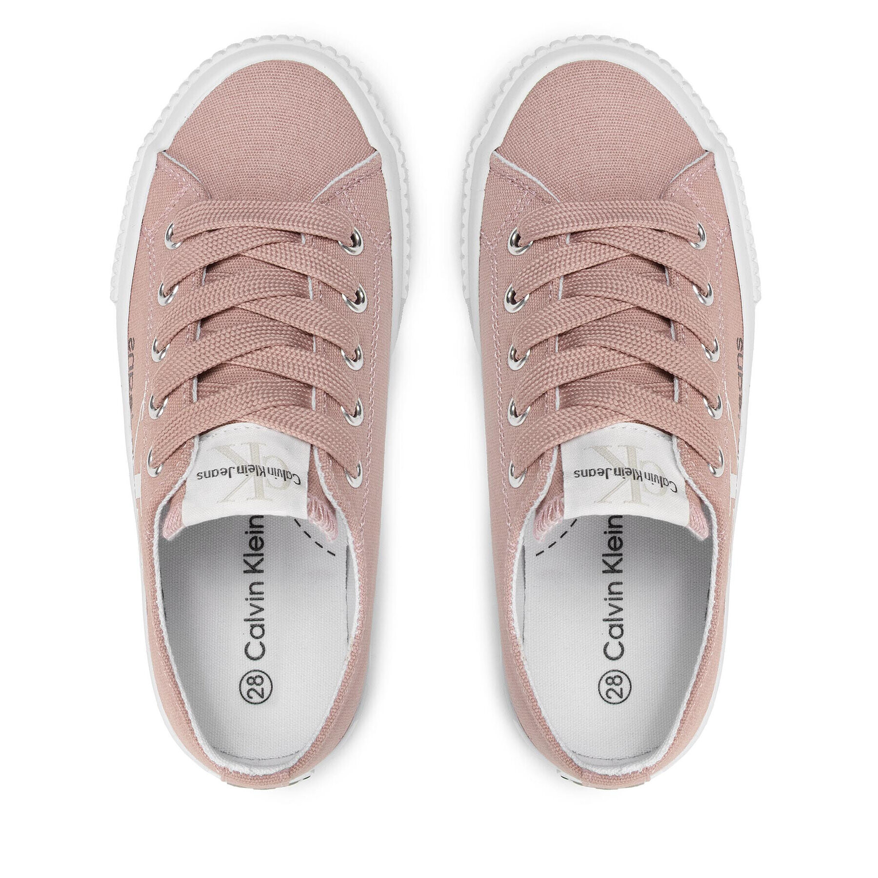 Calvin Klein Jeans Tenisky Low Cut Lace-Up Sneaker V3A9-80187-0890 Růžová - Pepit.cz