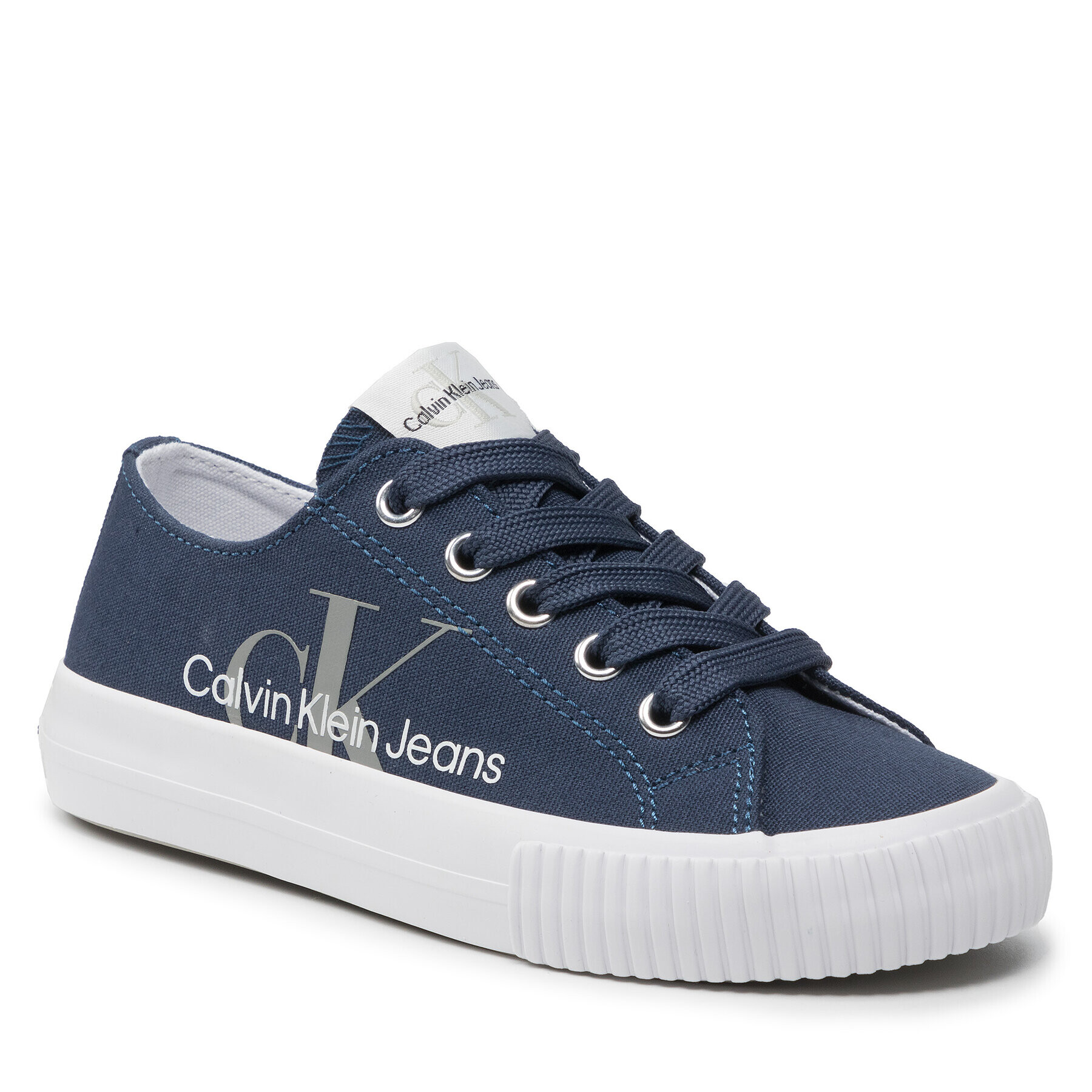 Calvin Klein Jeans Tenisky Low Cut Lace-Up Sneaker V3X9-80125-0890 M Tmavomodrá - Pepit.cz