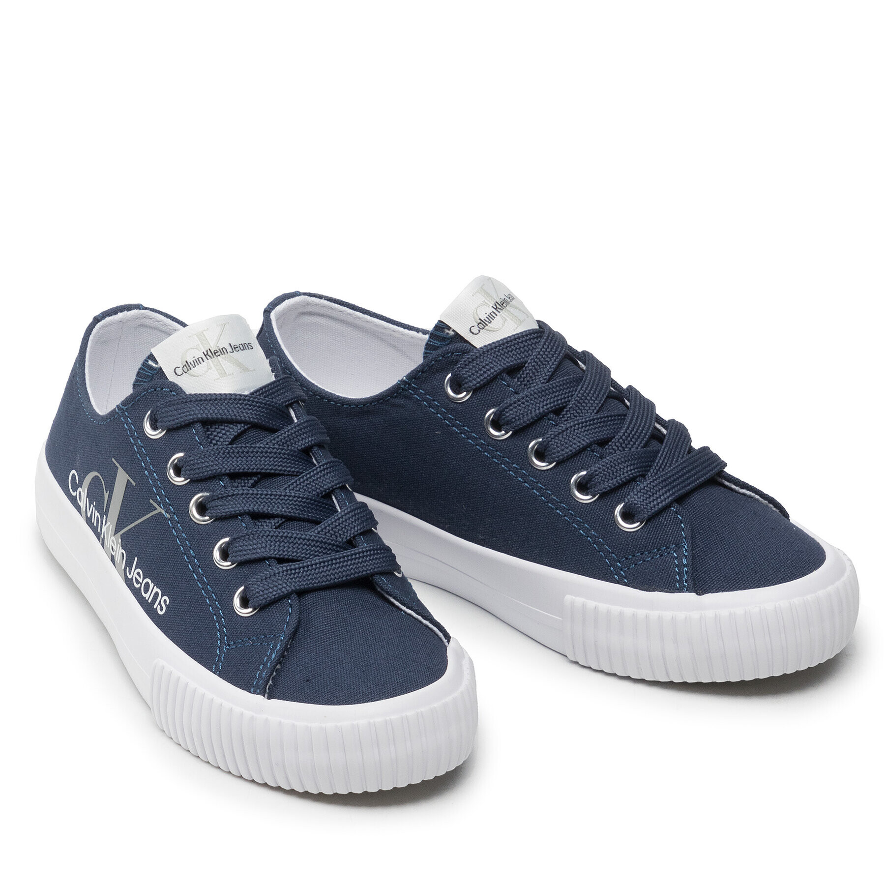 Calvin Klein Jeans Tenisky Low Cut Lace-Up Sneaker V3X9-80125-0890 M Tmavomodrá - Pepit.cz