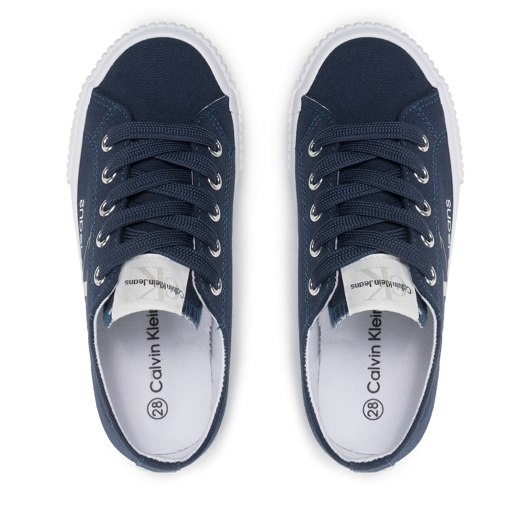 Calvin Klein Jeans Tenisky Low Cut Lace-Up Sneaker V3X9-80125-0890 M Tmavomodrá - Pepit.cz