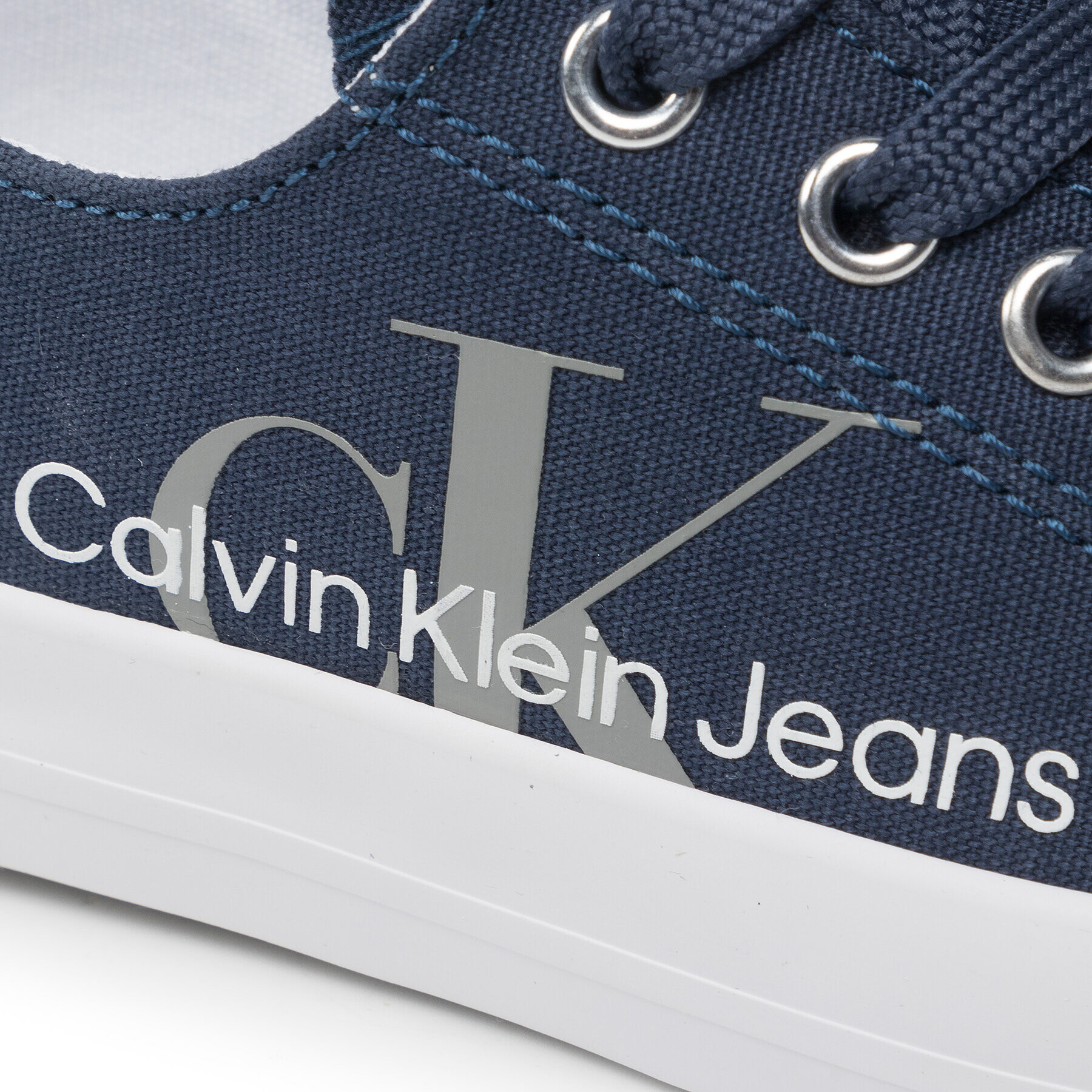 Calvin Klein Jeans Tenisky Low Cut Lace-Up Sneaker V3X9-80125-0890 M Tmavomodrá - Pepit.cz