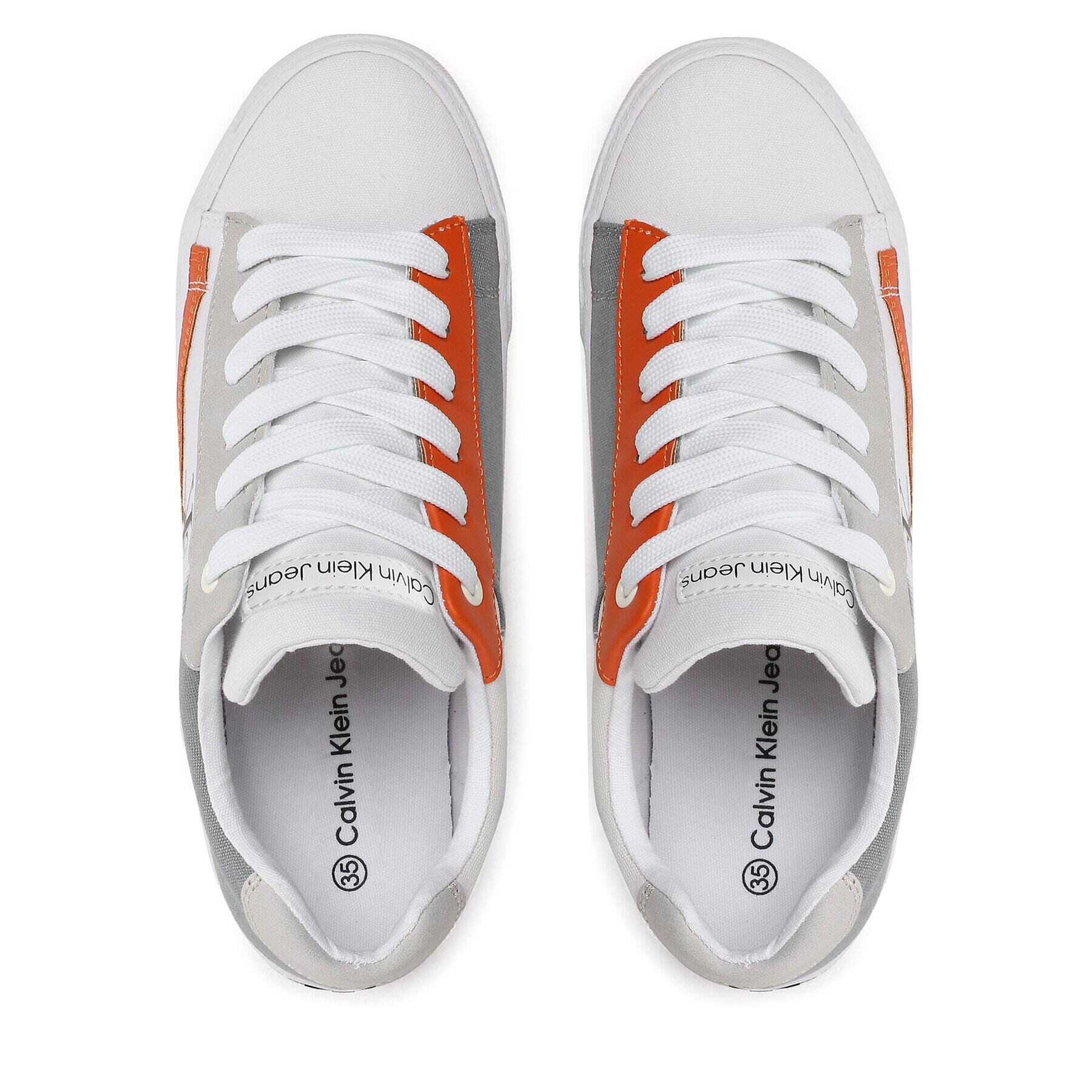 Calvin Klein Jeans Tenisky Low Cut Lace-Up Sneaker V3X9-80564-1355 S Bílá - Pepit.cz