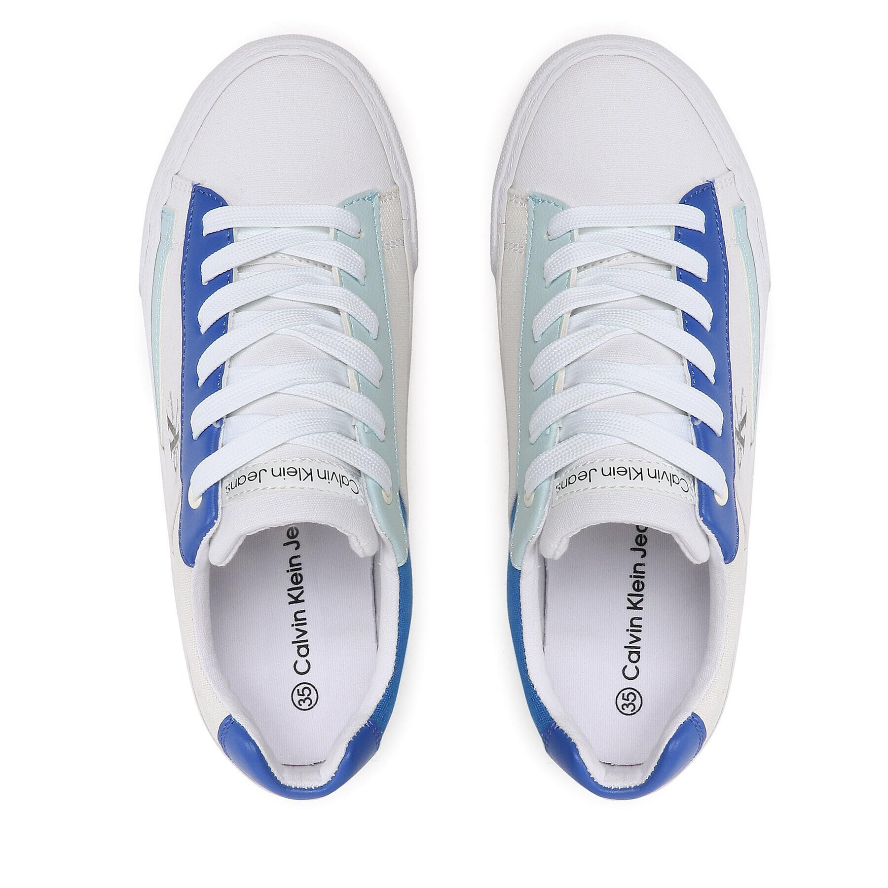 Calvin Klein Jeans Tenisky Low Cut Lace-Up Sneaker V3X9-80564-1355 S Bílá - Pepit.cz