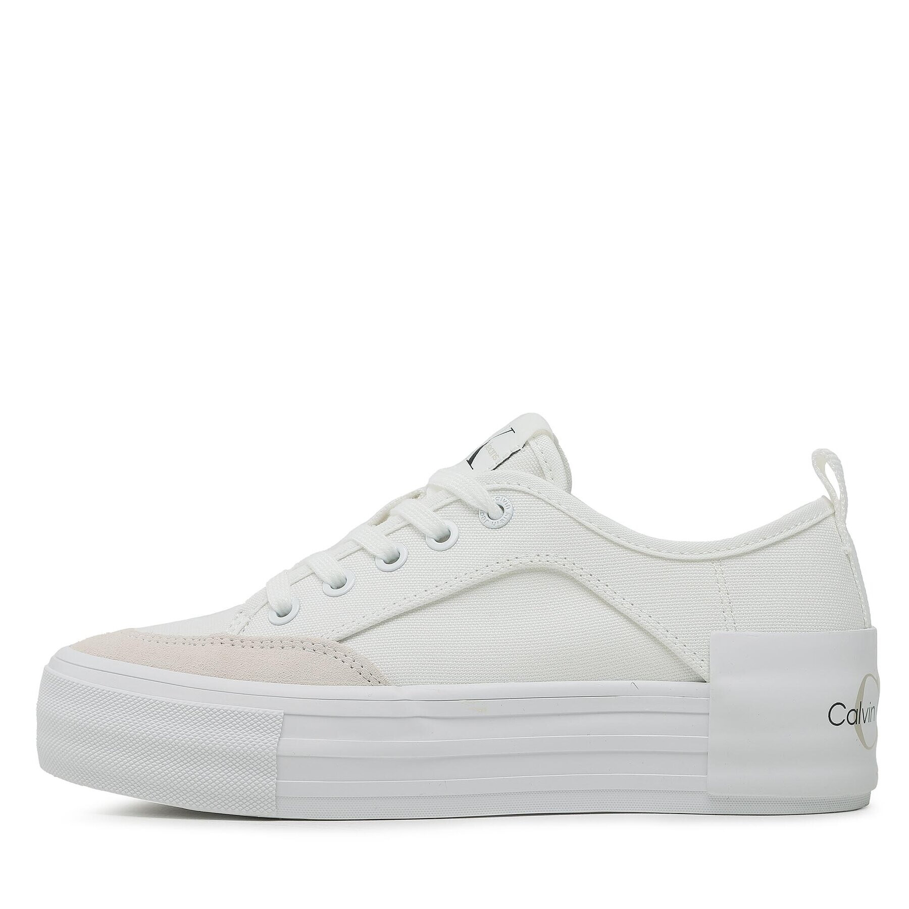 Calvin Klein Jeans Tenisky Vulc Flatform Bold Irreg Lines YW0YW00903 Écru - Pepit.cz