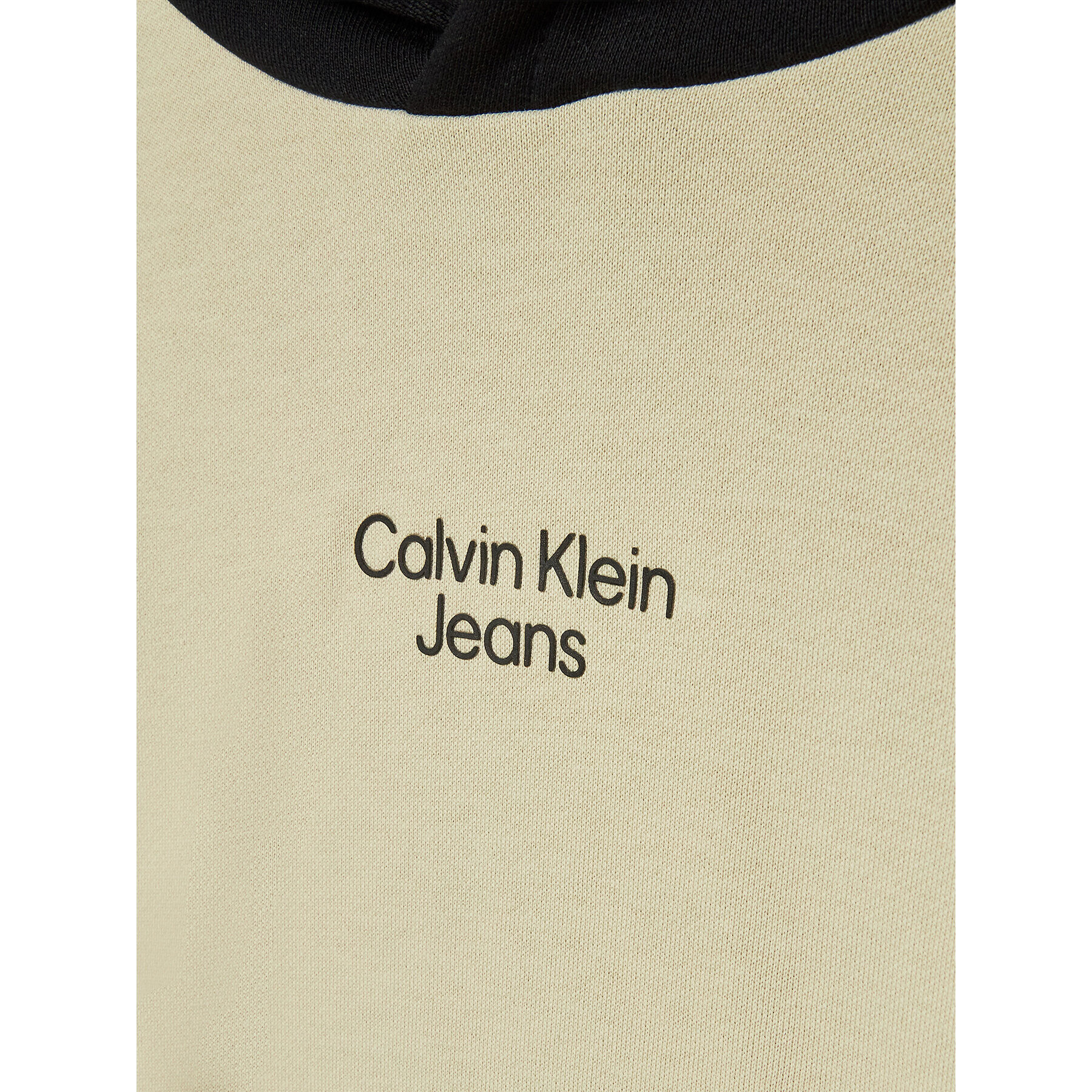 Calvin Klein Jeans Tepláková souprava Block Stack Logo IB0IB01299 Béžová Regular Fit - Pepit.cz