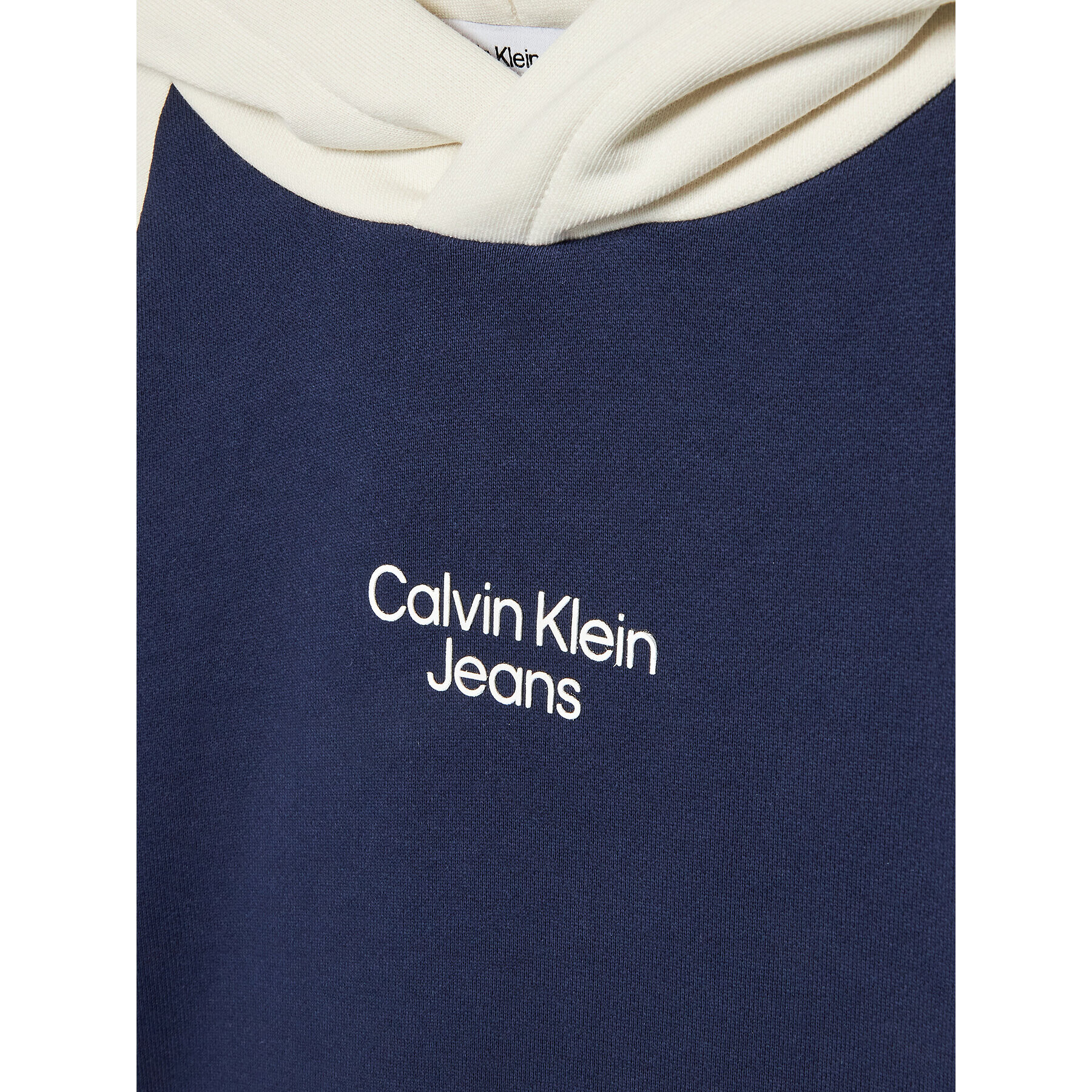 Calvin Klein Jeans Tepláková souprava Block Stack Logo IB0IB01299 Tmavomodrá Regular Fit - Pepit.cz