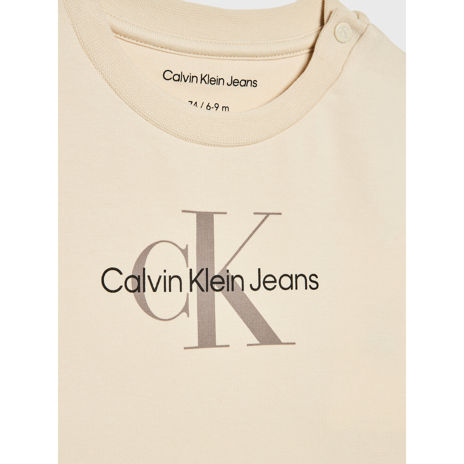 Calvin Klein Jeans Tepláková souprava Monogram IN0IN00017 Béžová Regular Fit - Pepit.cz