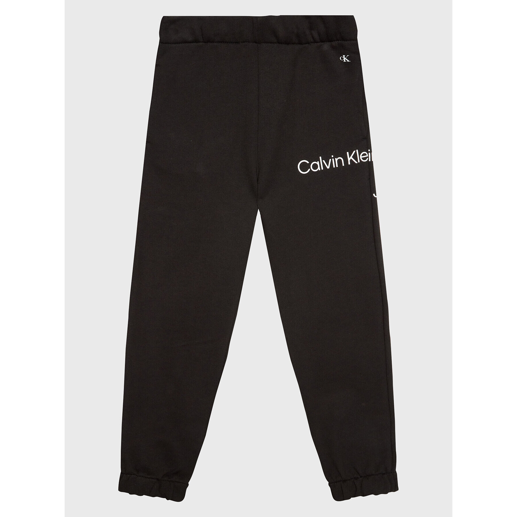 Calvin Klein Jeans Teplákové kalhoty Disrupted Inst. Logo IU0IU00323 Černá Regular Fit - Pepit.cz