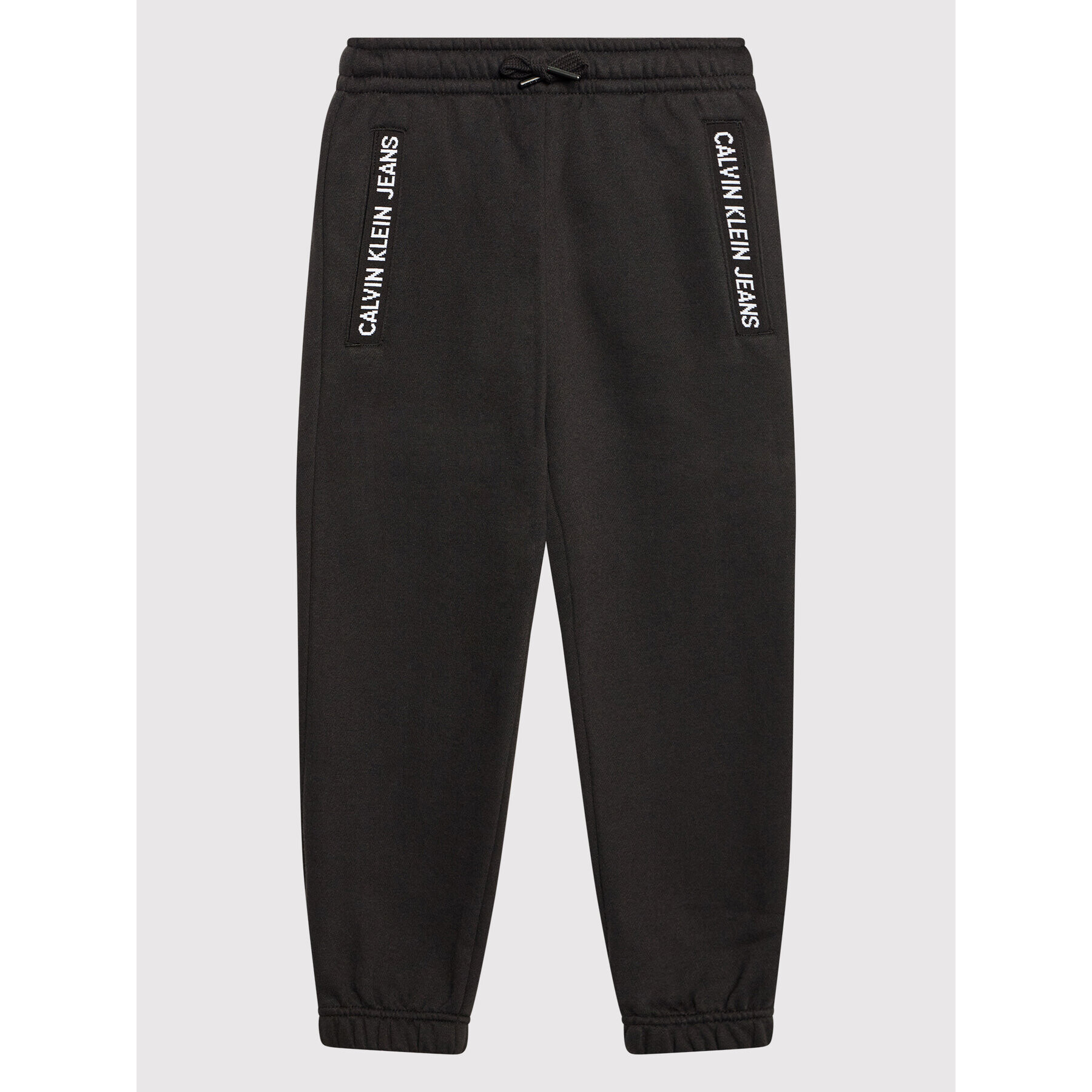 Calvin Klein Jeans Teplákové kalhoty Intarisia Logo Jogger IU0IU00235 Černá Regular Fit - Pepit.cz