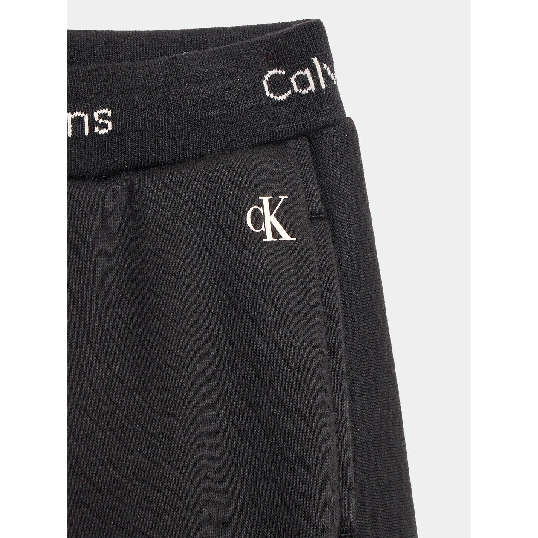 Calvin Klein Jeans Teplákové kalhoty Intarsia IB0IB01681 Černá Regular Fit - Pepit.cz