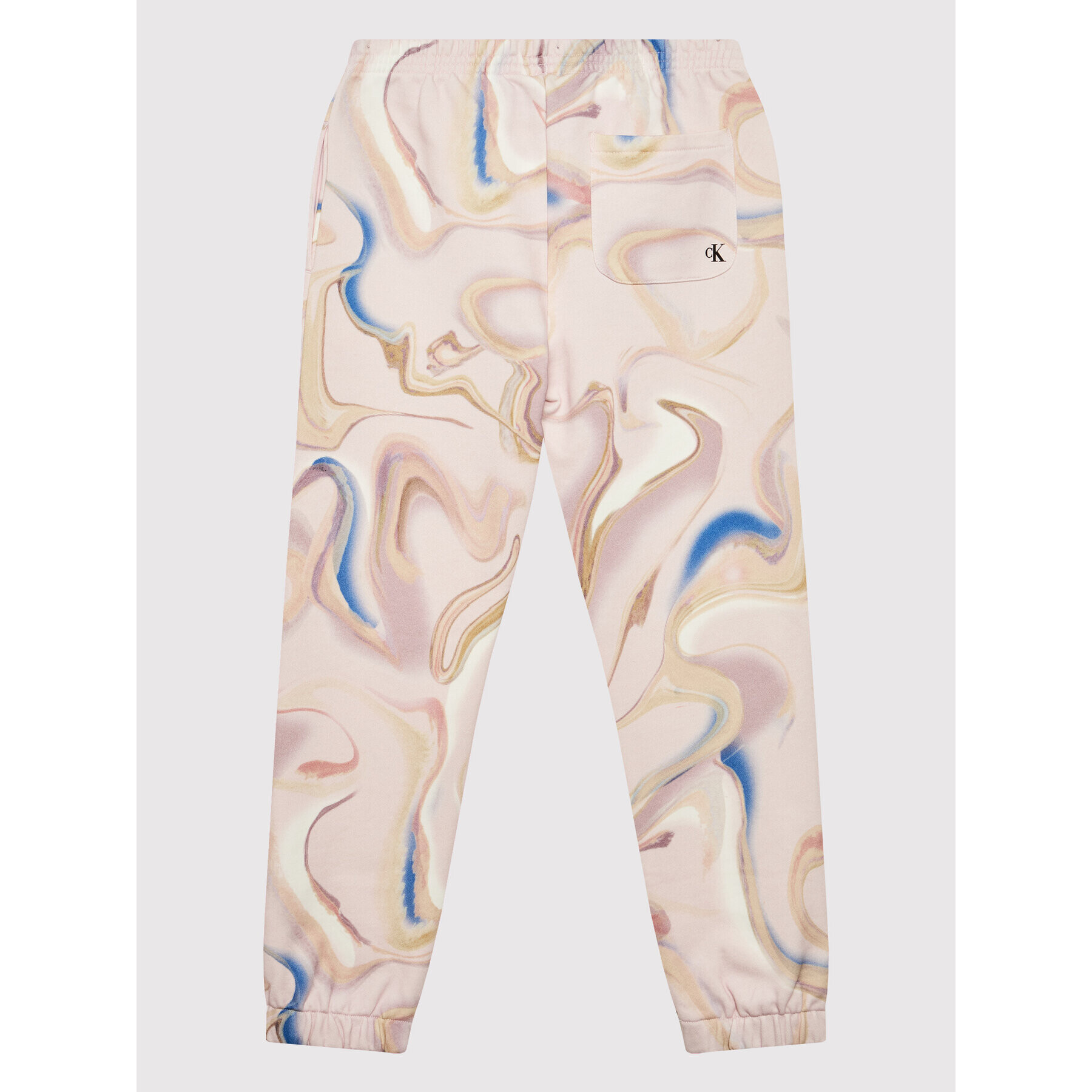 Calvin Klein Jeans Teplákové kalhoty Liquid Print IG0IG01264 Růžová Regular Fit - Pepit.cz