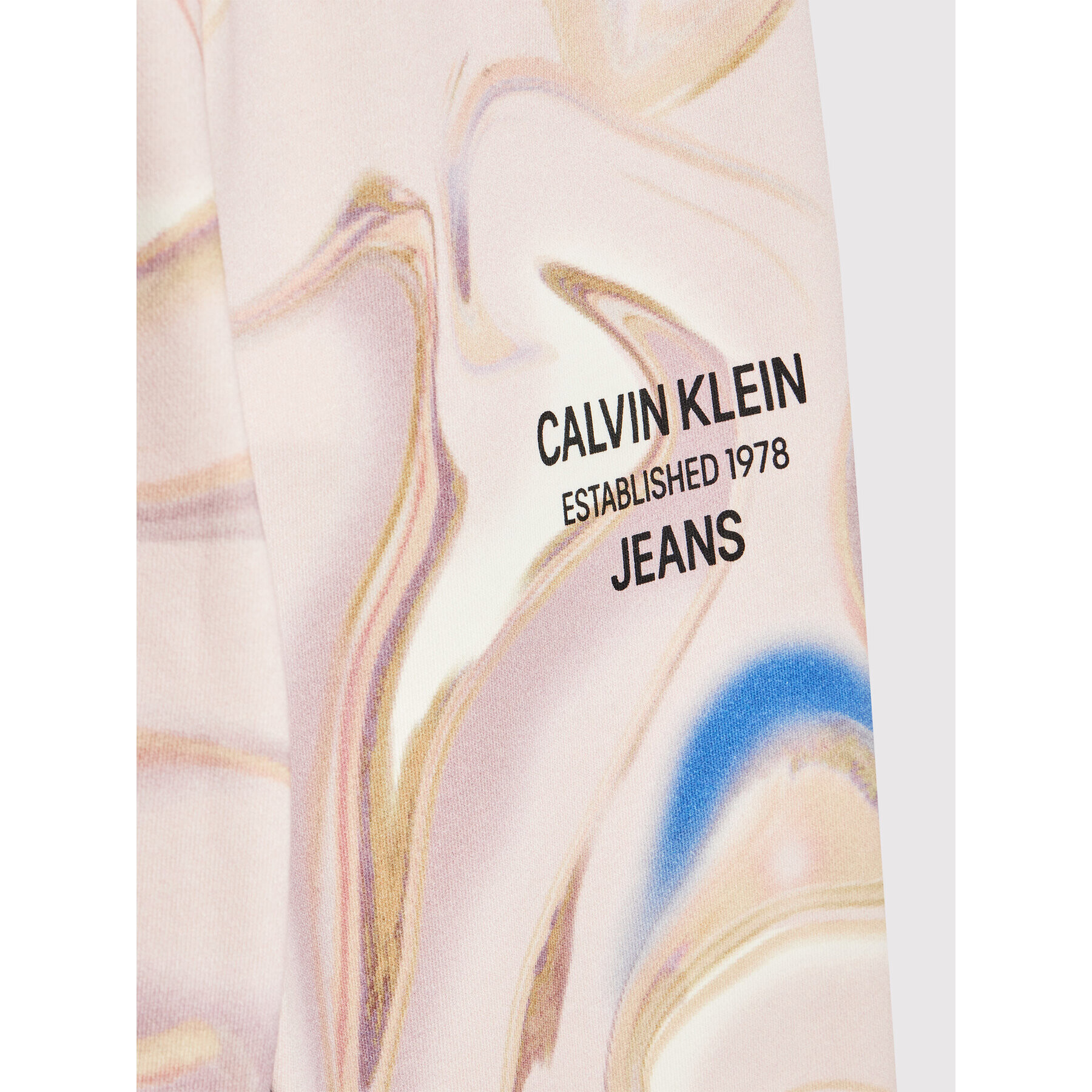 Calvin Klein Jeans Teplákové kalhoty Liquid Print IG0IG01264 Růžová Regular Fit - Pepit.cz