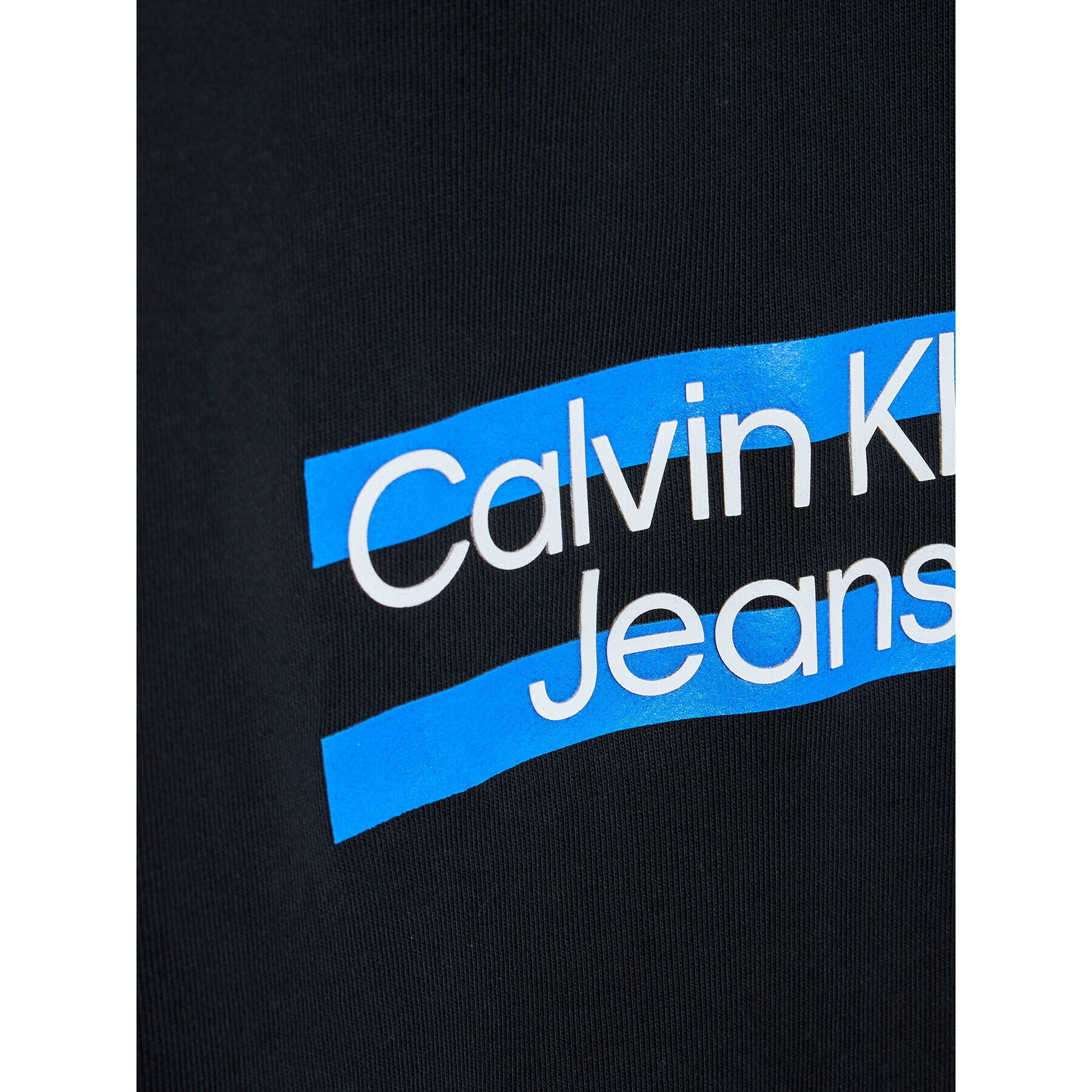 Calvin Klein Jeans Teplákové kalhoty Maxi Block Logo IB0IB01591 Černá Regular Fit - Pepit.cz