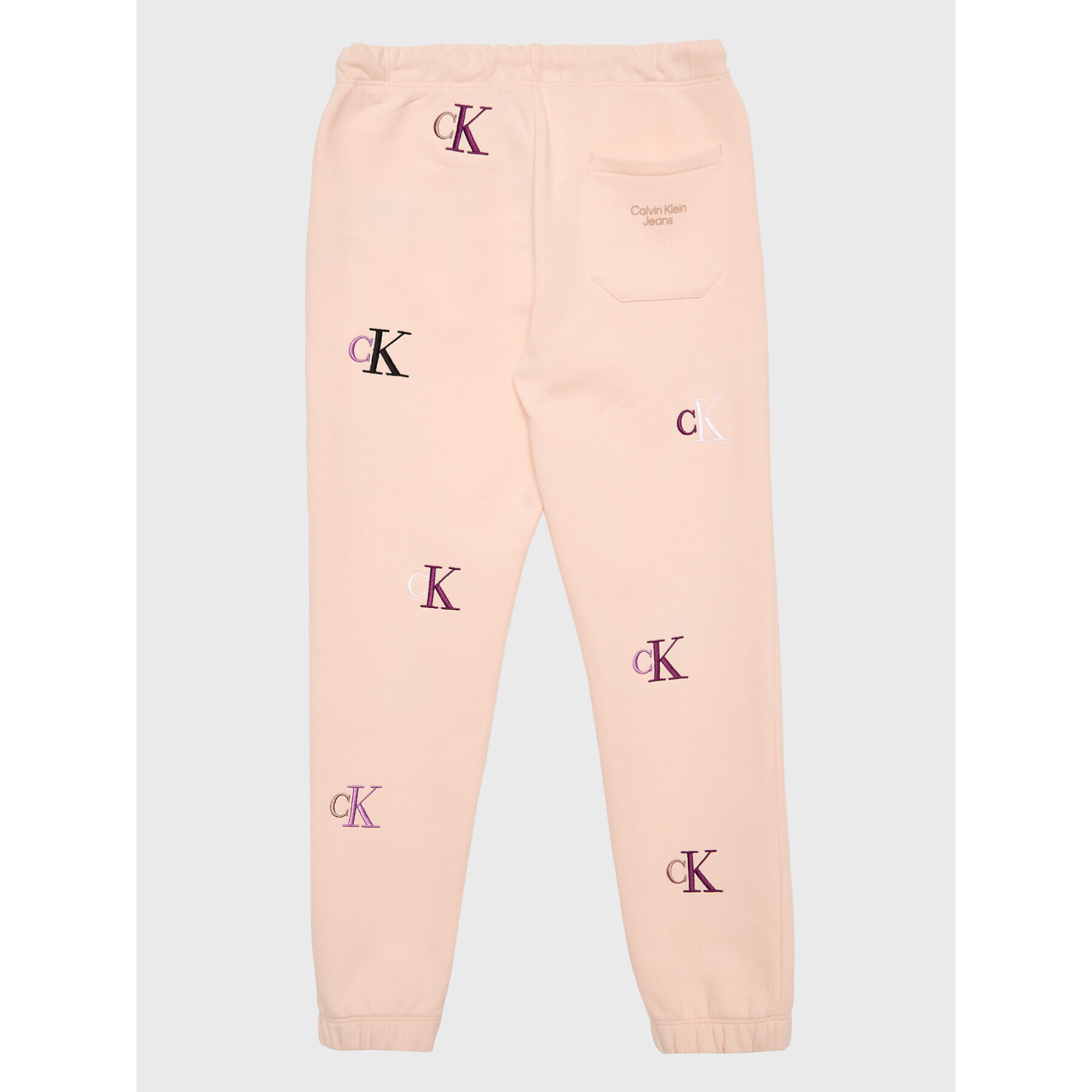 Calvin Klein Jeans Teplákové kalhoty Monogram IG0IG01906 Růžová Regular Fit - Pepit.cz