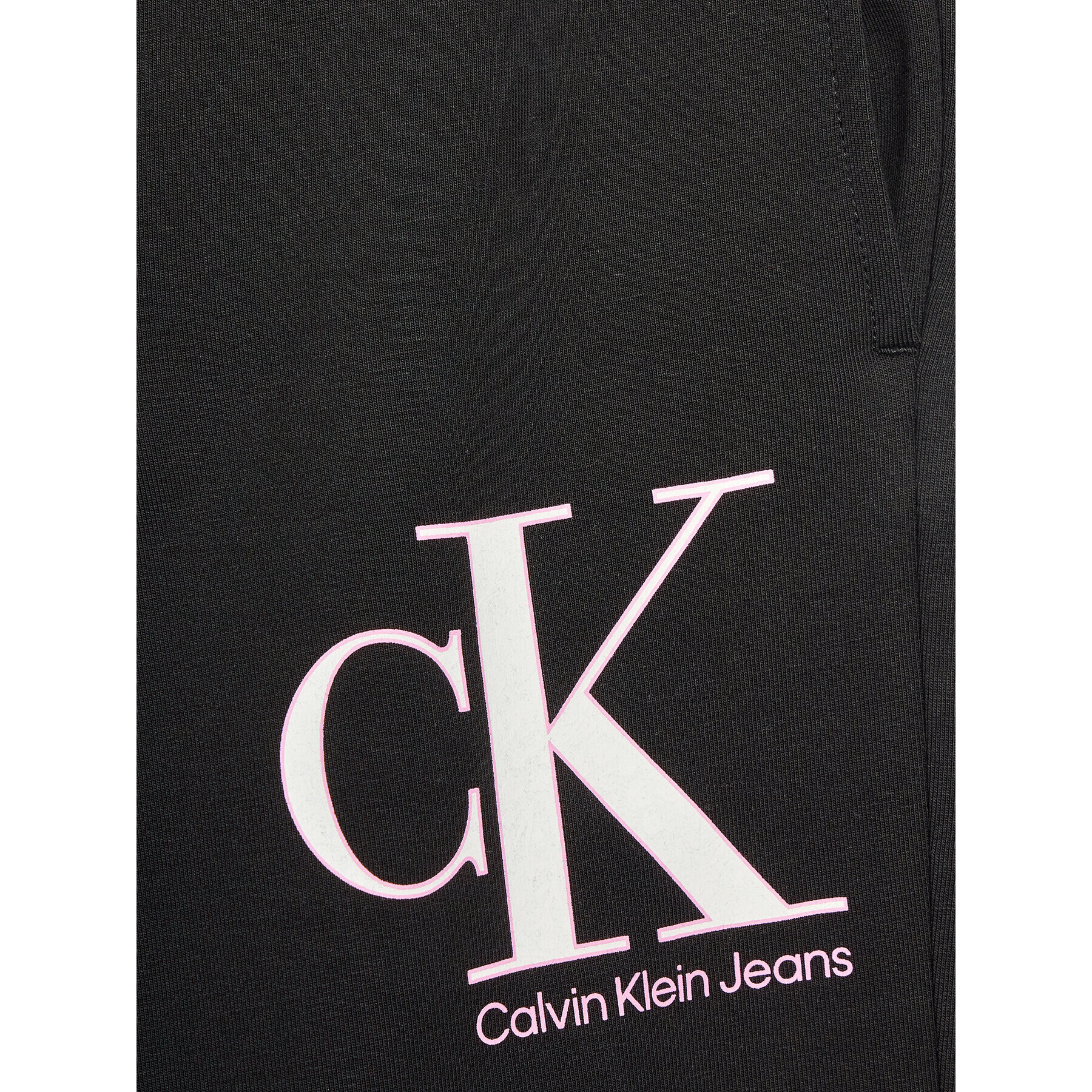 Calvin Klein Jeans Teplákové kalhoty Monogram IG0IG01985 Černá Regular Fit - Pepit.cz